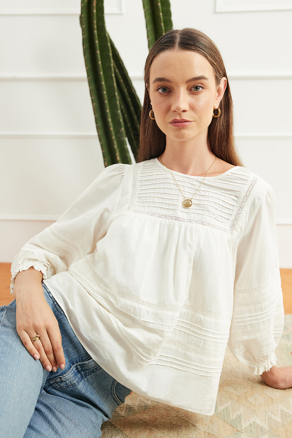Dawn Blouse in Off White - Osadia Concept Store
