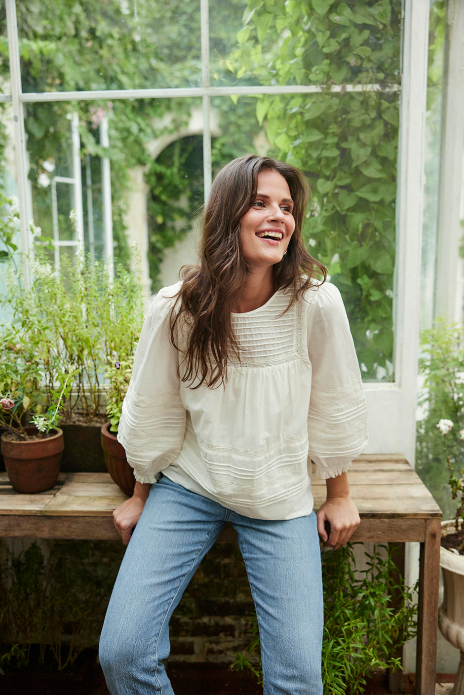 Dawn Blouse in Off White - Osadia Concept Store
