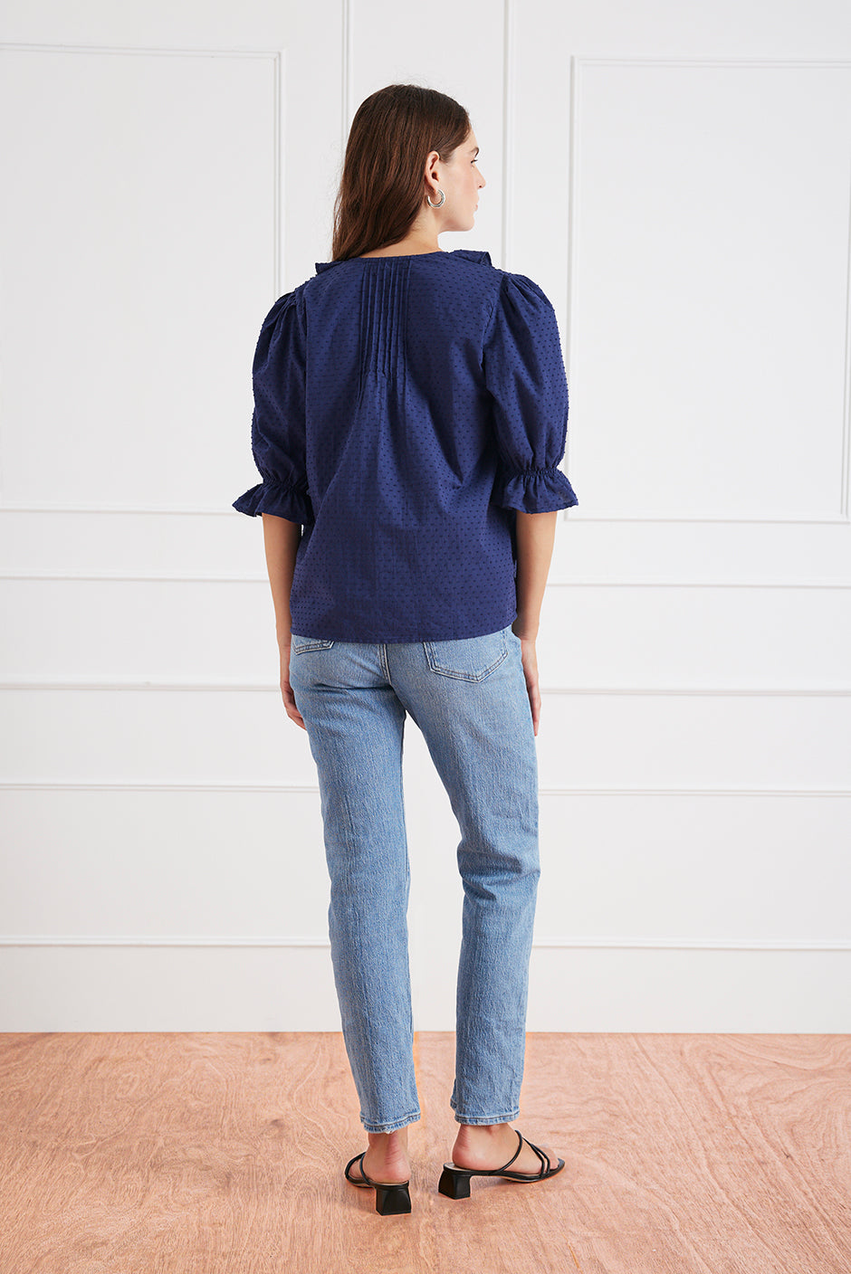 Chloe Shirt in Navy Solid - Osadia Concept Store