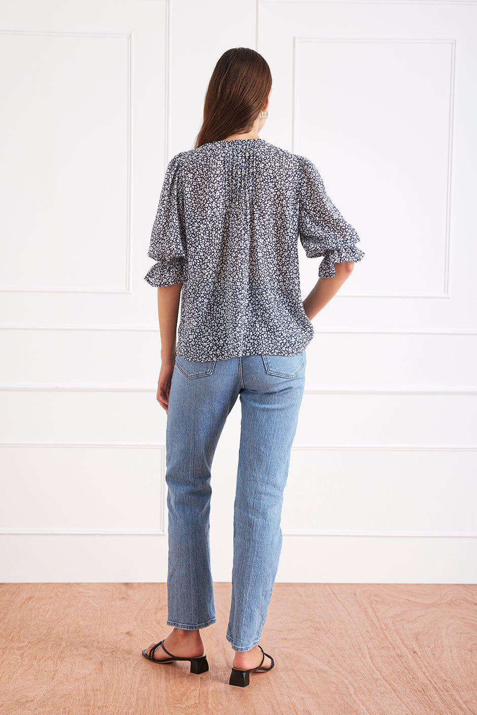 Chloe Shirt in Navy Vintage Bloom - Osadia Concept Store
