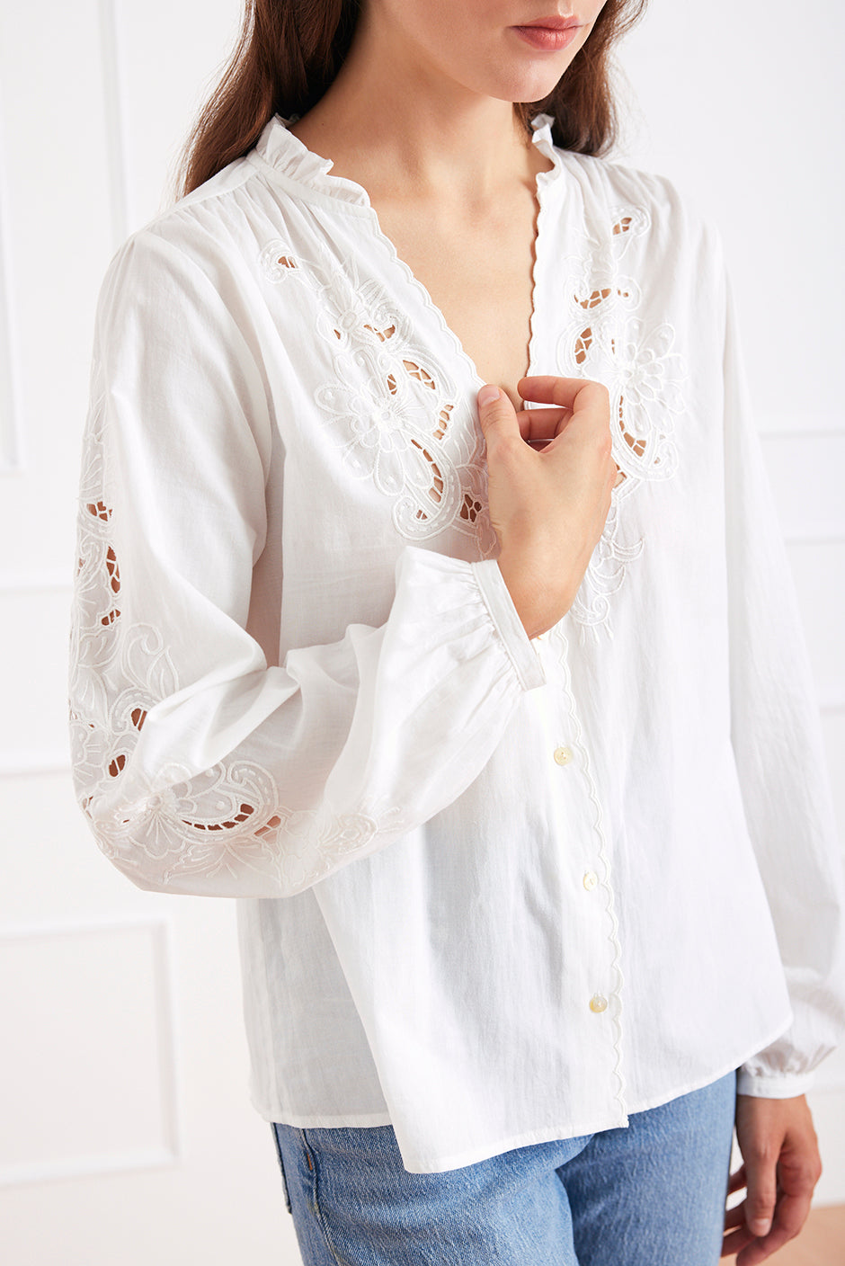 Camilla Blouse in Off White - Osadia Concept Store