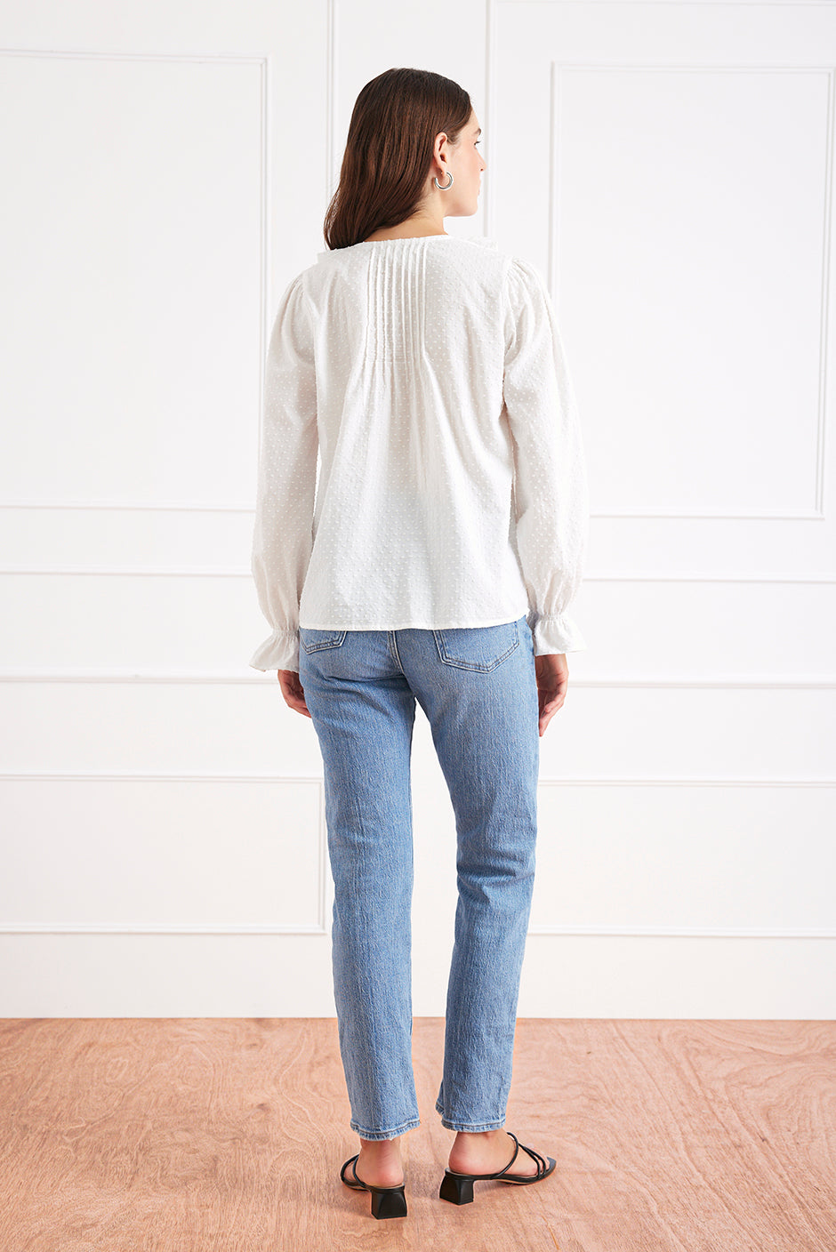 Long Sleeve Chloe Shirt in Off White - Osadia Concept Store