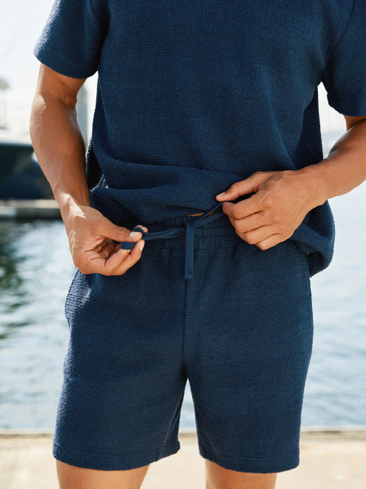 Wayne Jacquard Stripe Knit Short