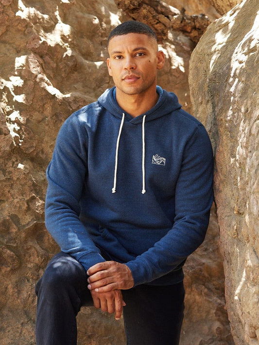 Embroidered Triblend Fleece Hoodie