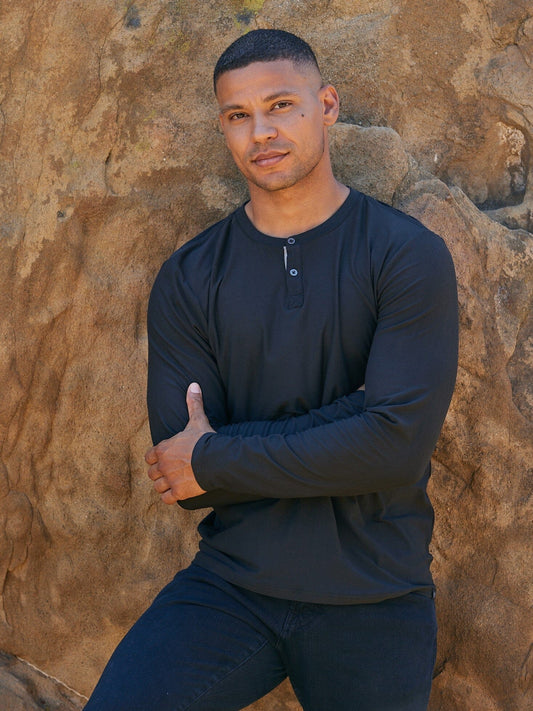 Frederick Luxe Jersey Long Sleeve Henley