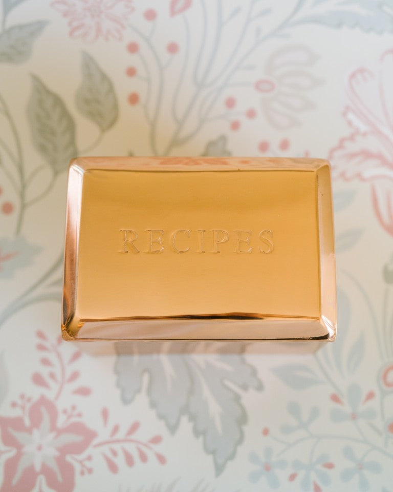 Copper Recipe Box