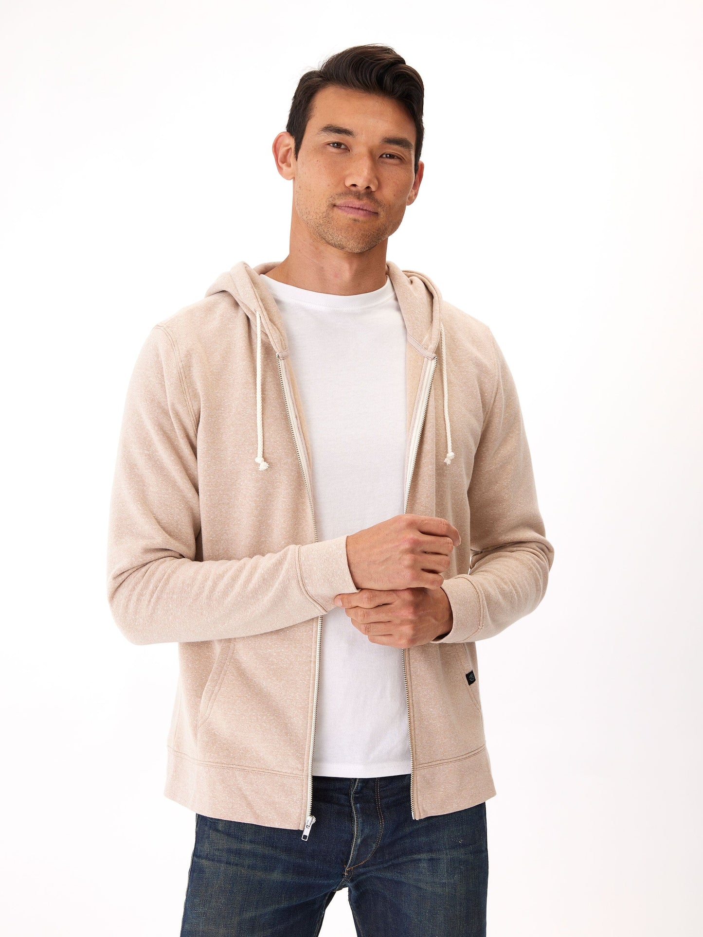 Triblend Zip Fleece Hoodie