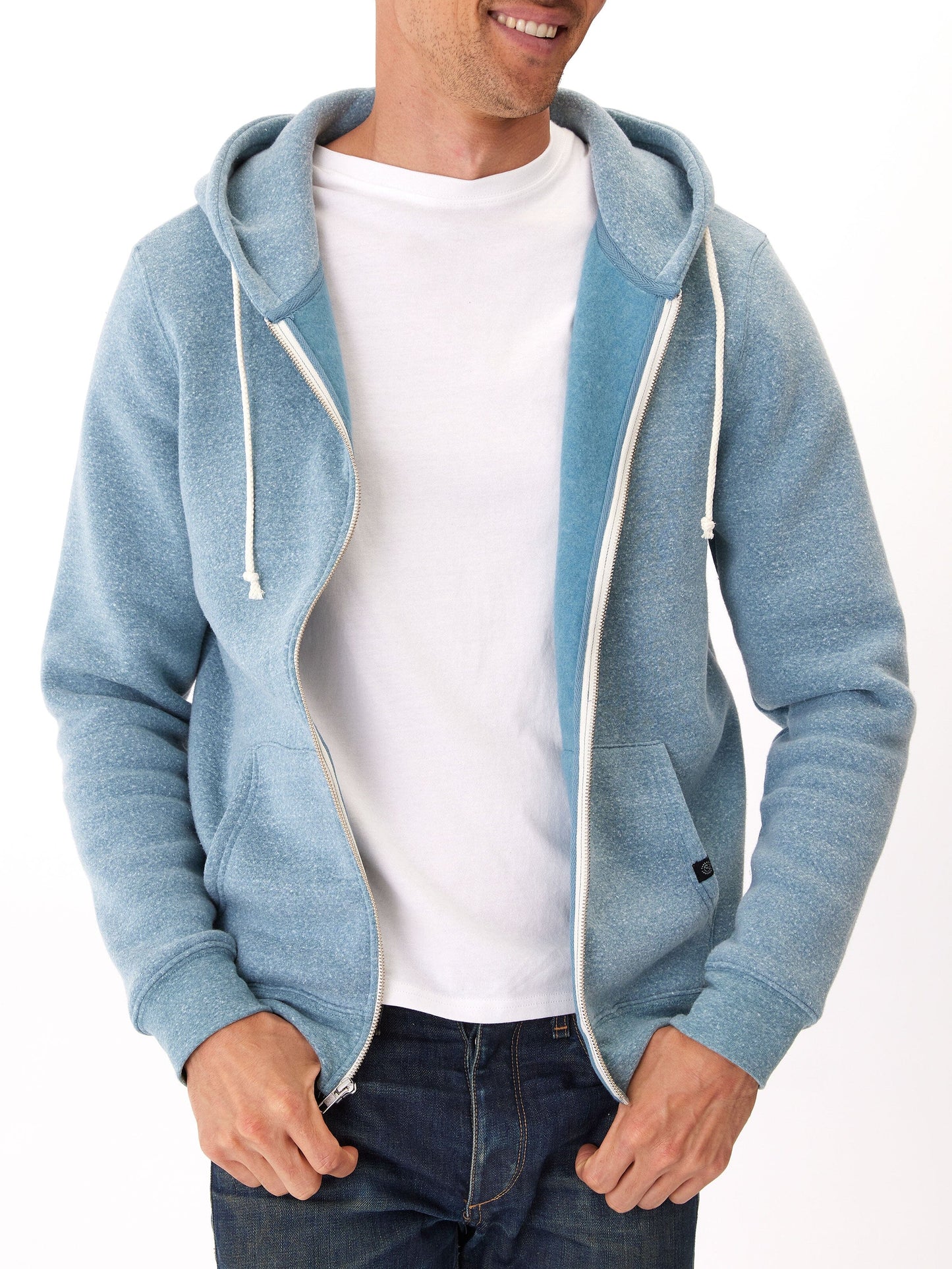 Triblend Zip Fleece Hoodie