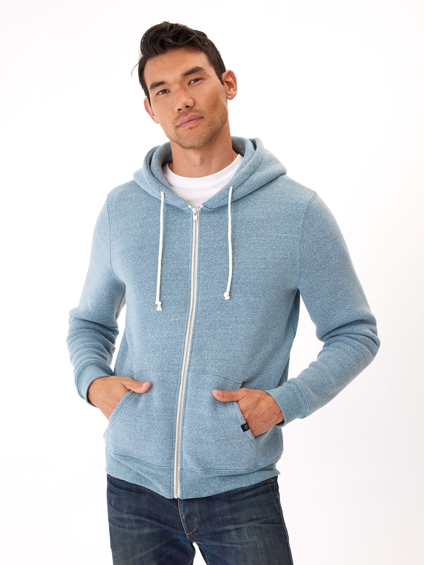 Triblend Zip Fleece Hoodie