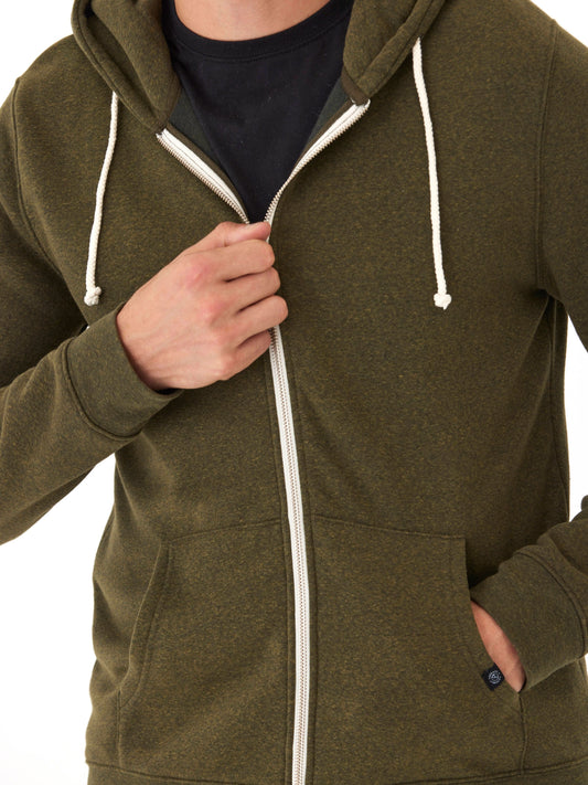 Everyday Triblend Fleece Zip Sweatshirt