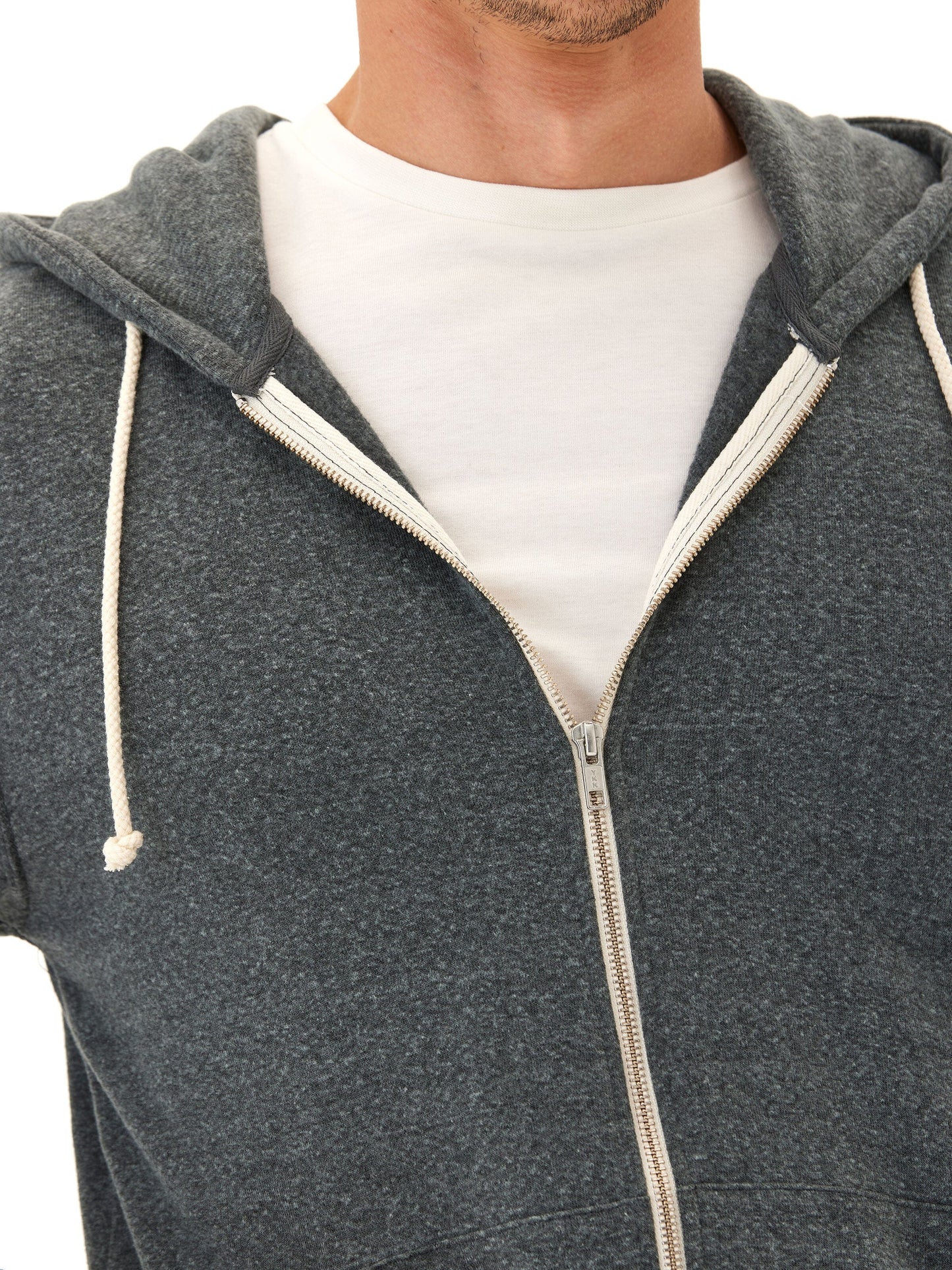 Triblend Zip Fleece Hoodie