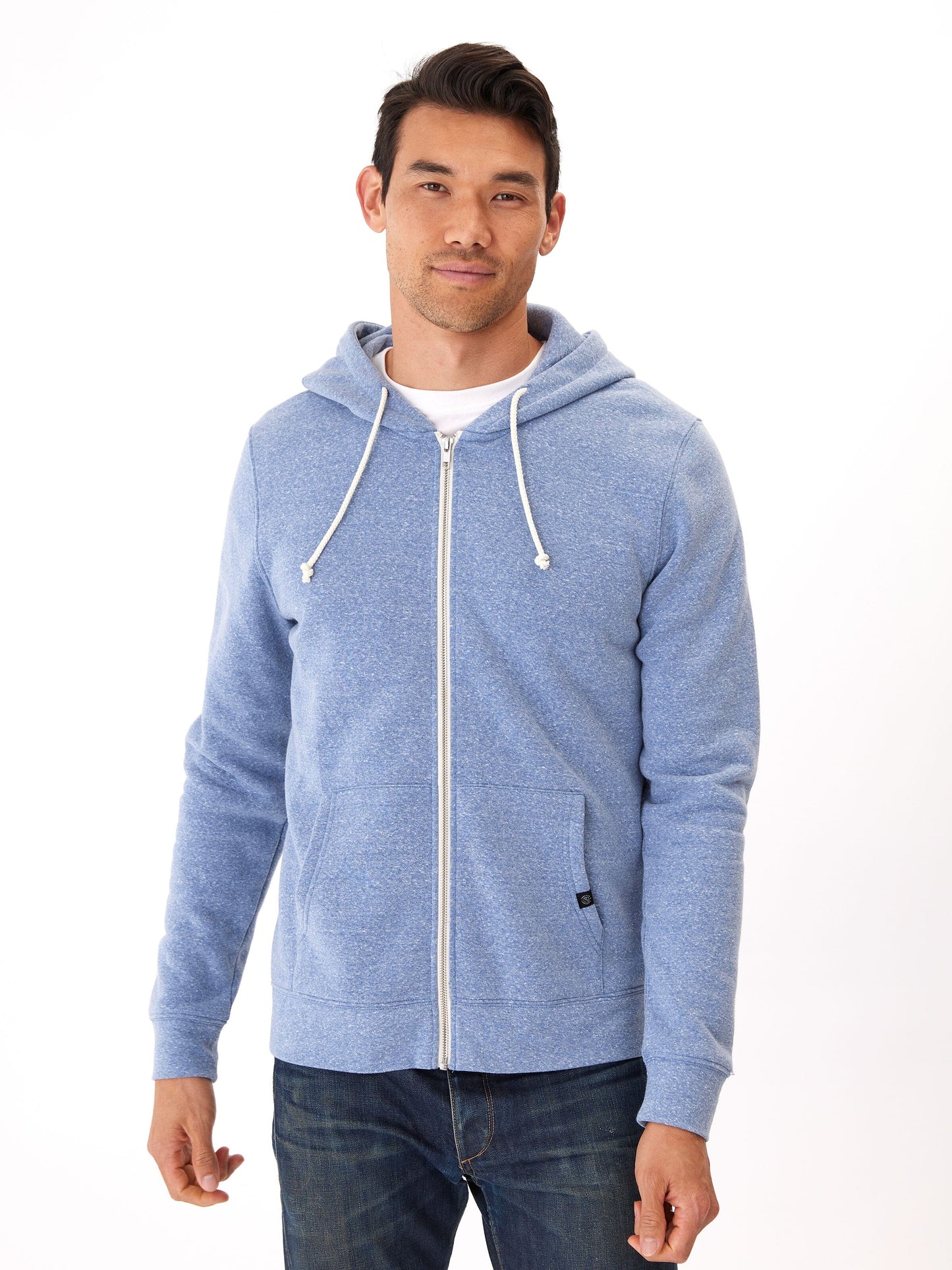 Triblend Zip Fleece Hoodie