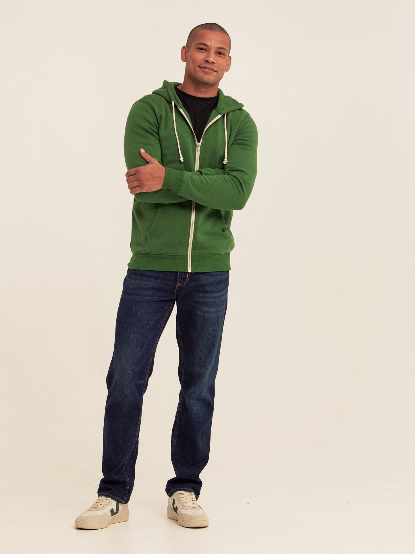 Triblend Zip Fleece Hoodie
