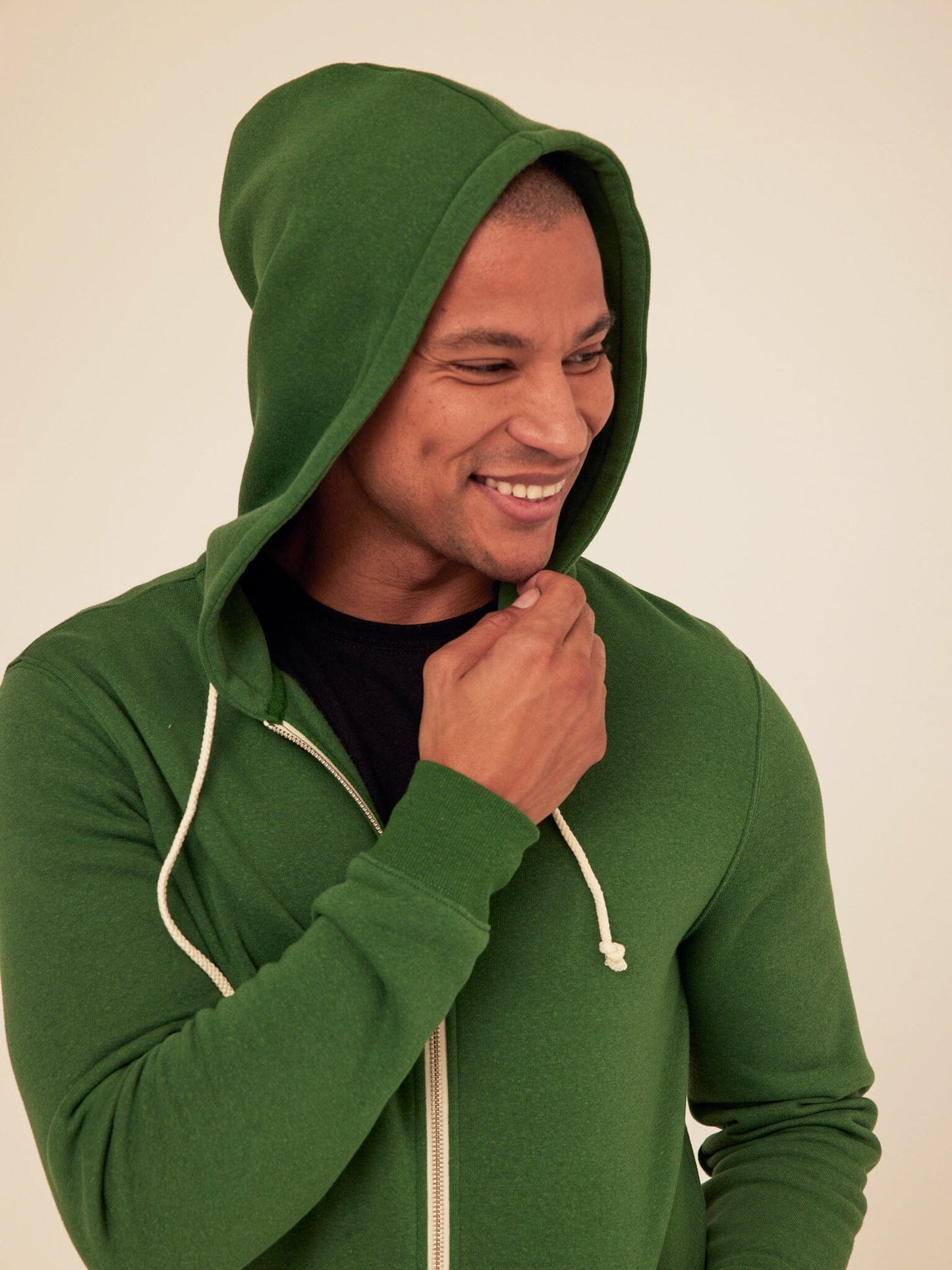Triblend Zip Fleece Hoodie