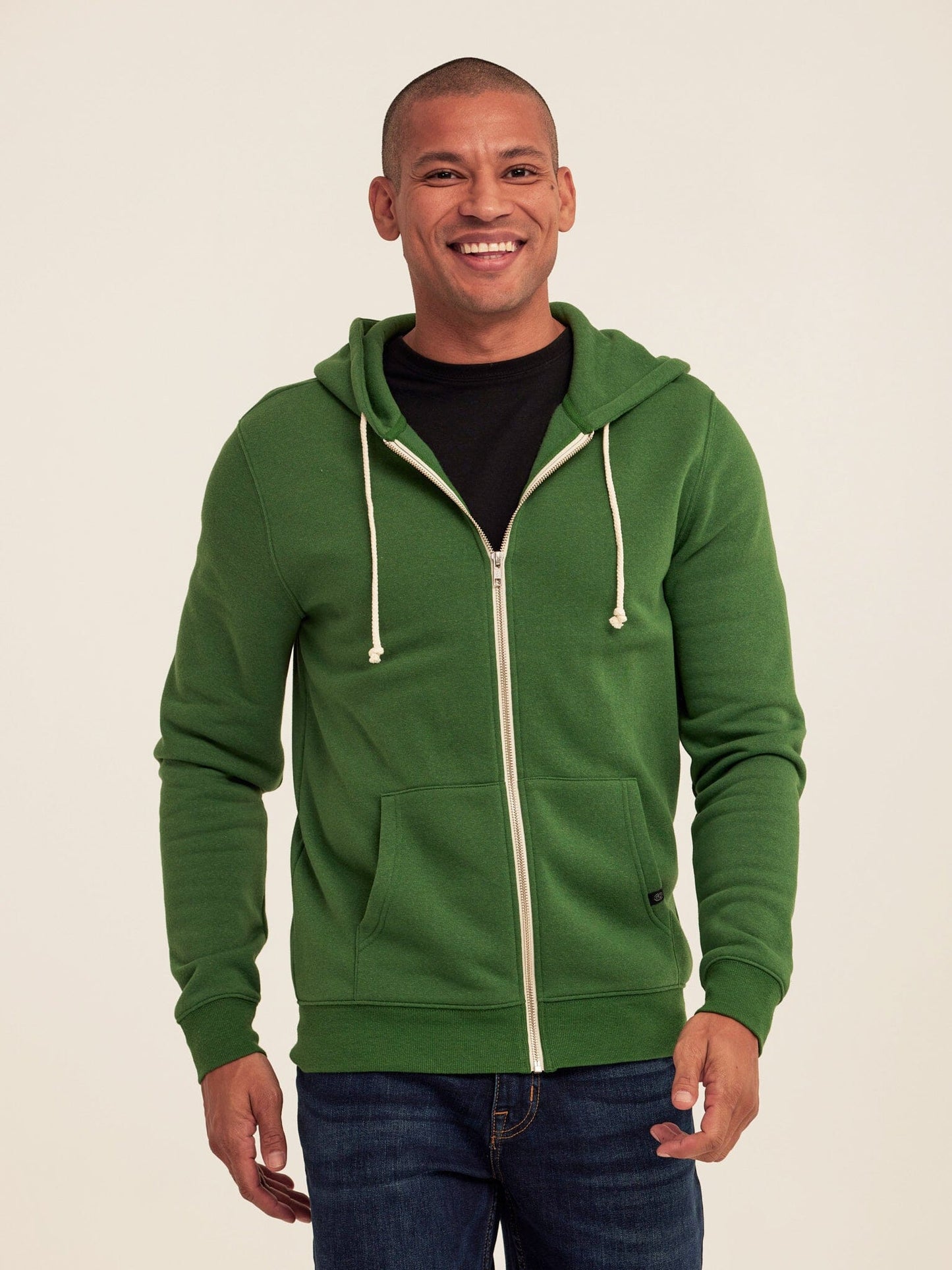 Triblend Zip Fleece Hoodie