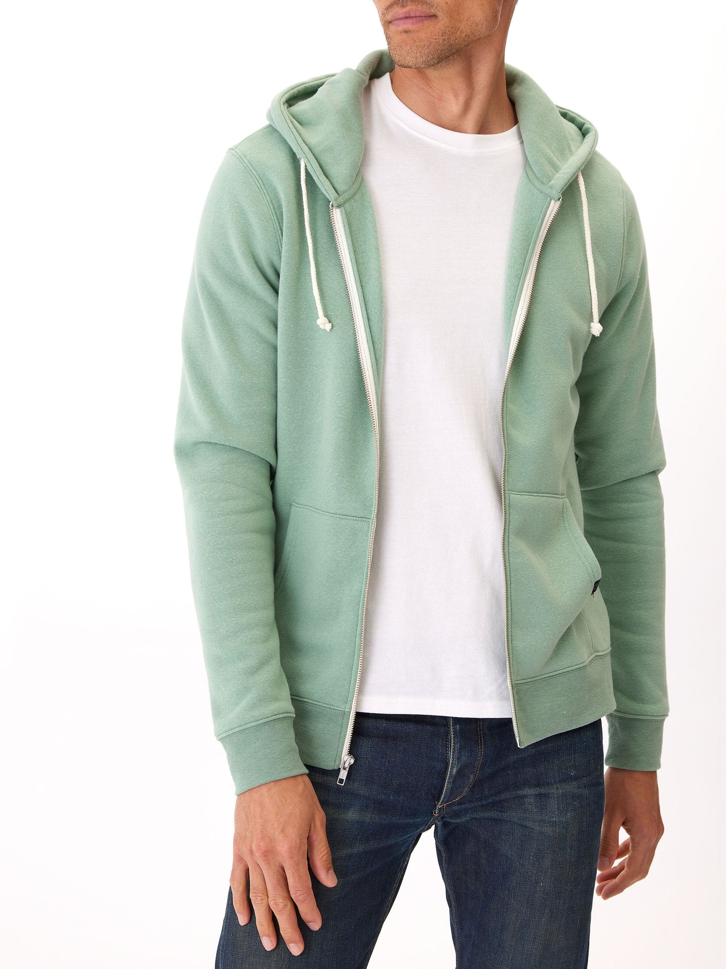 Triblend Zip Fleece Hoodie