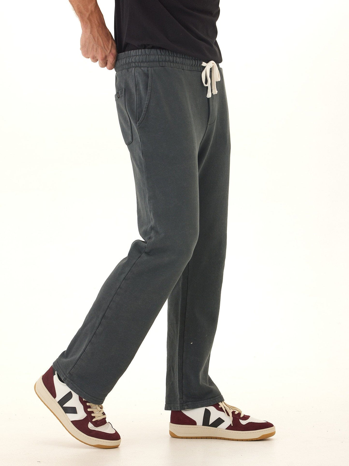 Kevin Mineral Wash Cotton Blend Terry Pant