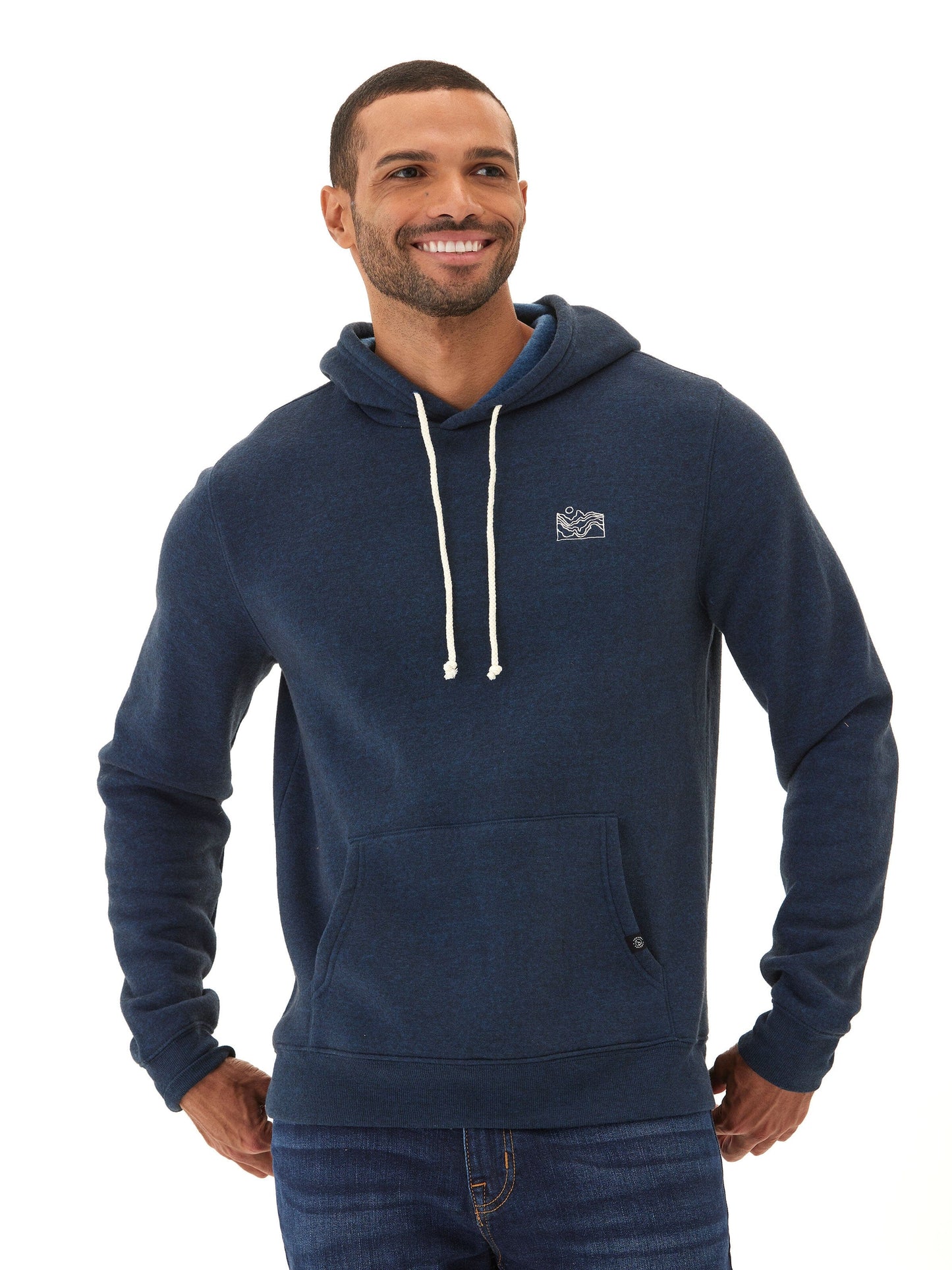 Embroidered Triblend Fleece Hoodie