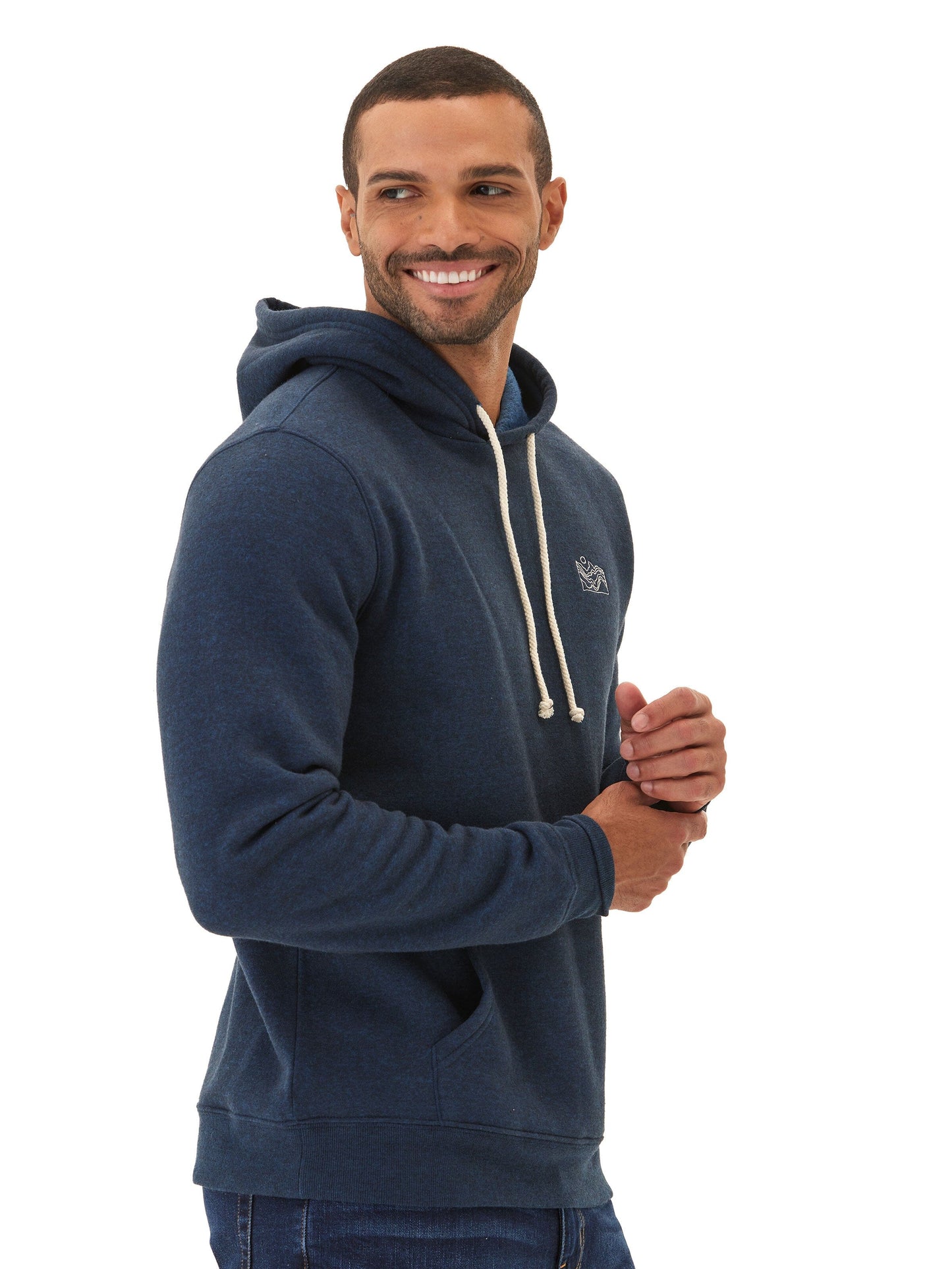 Embroidered Triblend Fleece Hoodie