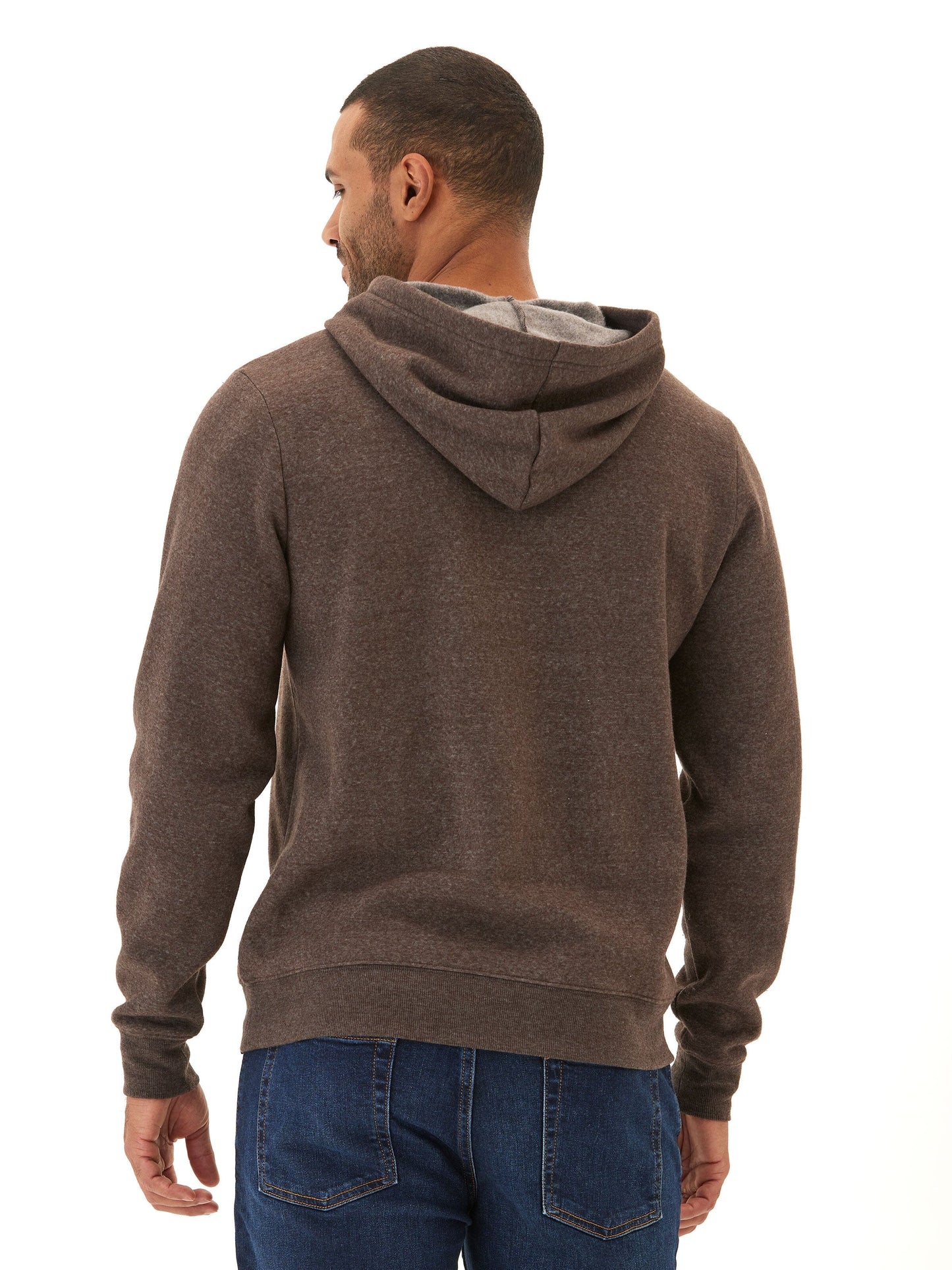 Kieran Triblend Fleece Henley Hoodie