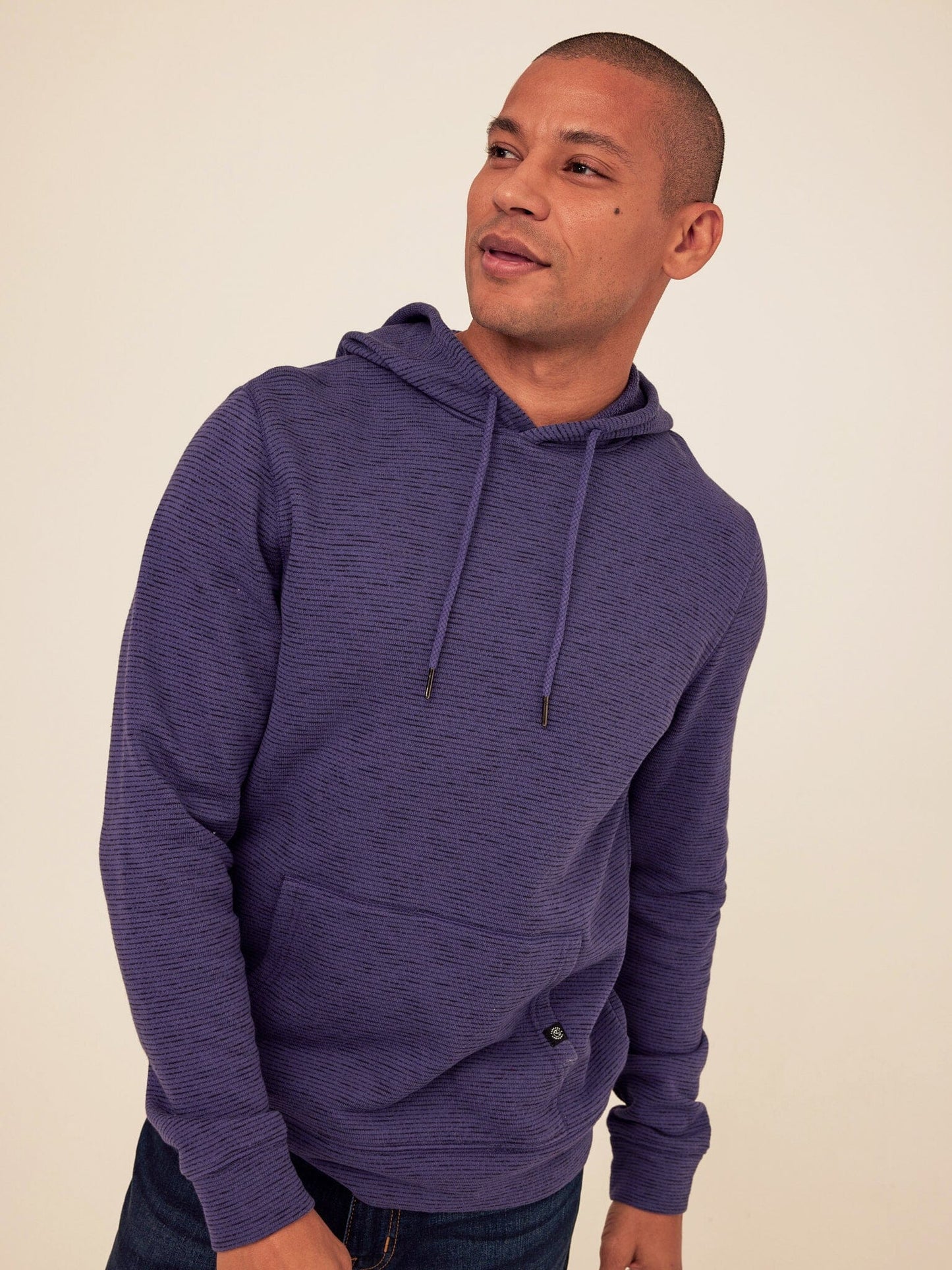 Nico Striped Terry Pullover Hoodie