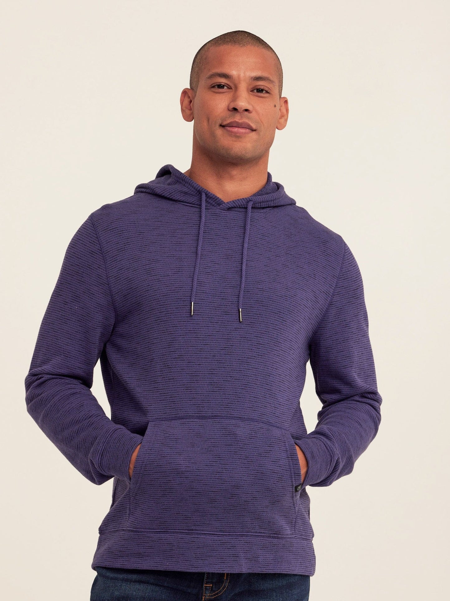 Nico Striped Terry Pullover Hoodie