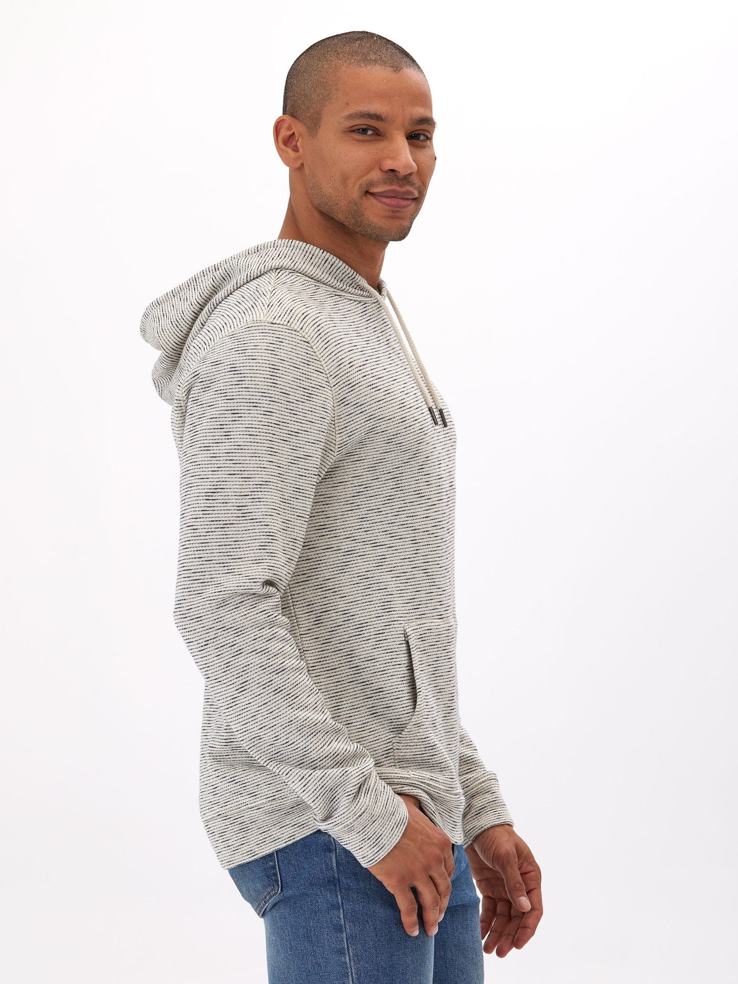 Nico Striped Terry Pullover Hoodie