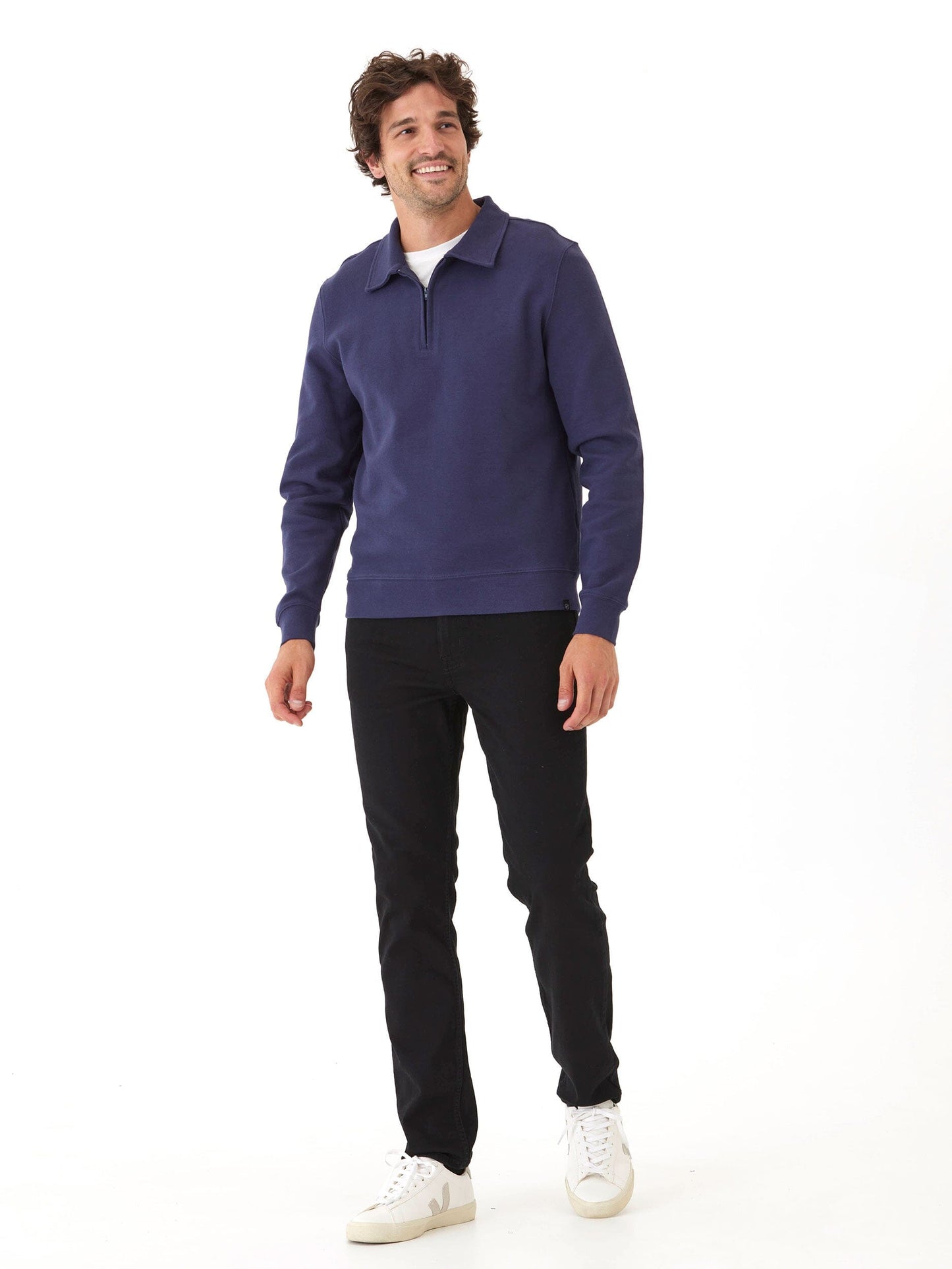Briggs Knit Jacquard 1/4 Zip Pullover