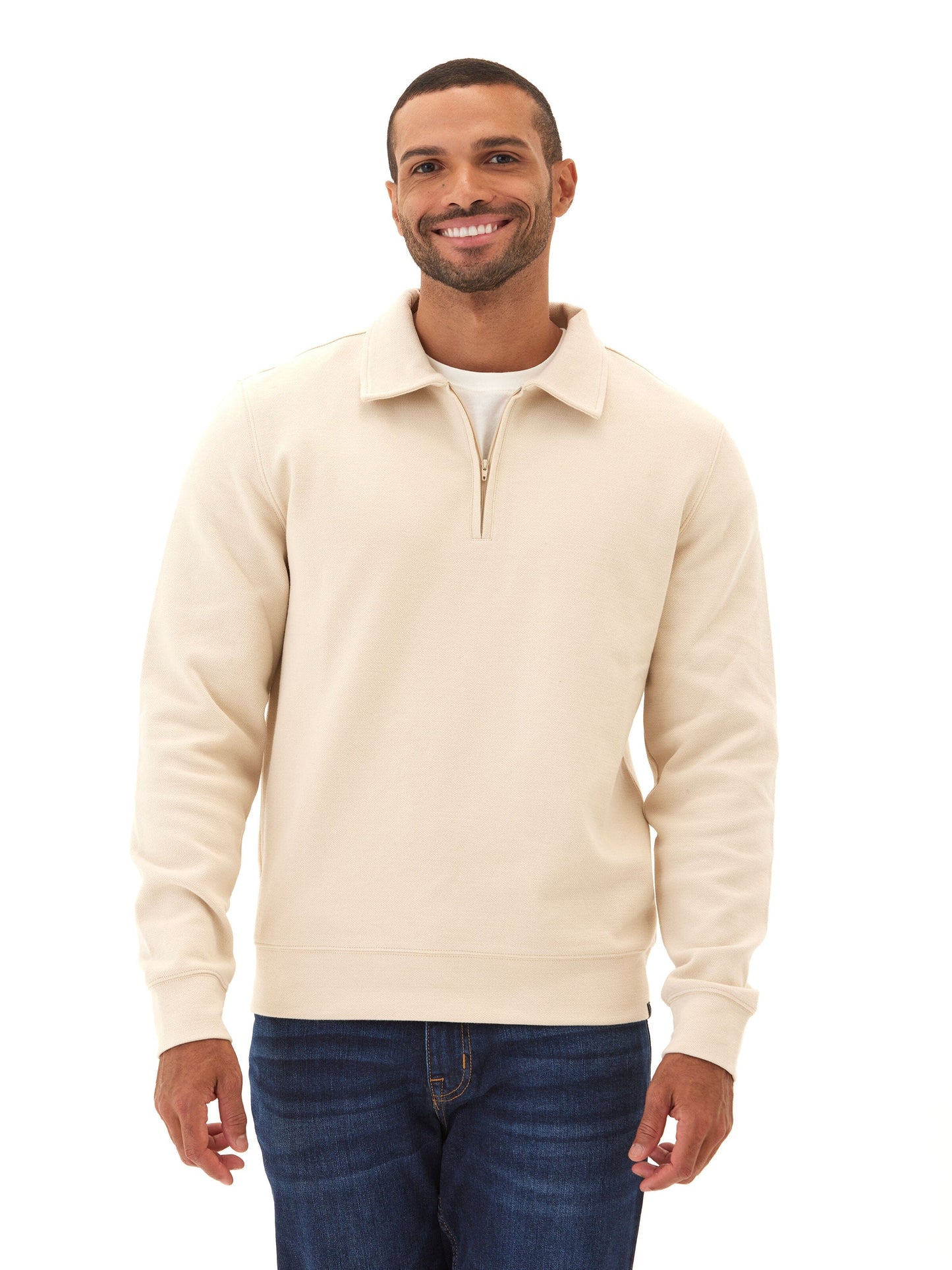 Briggs Knit Jacquard 1/4 Zip Pullover