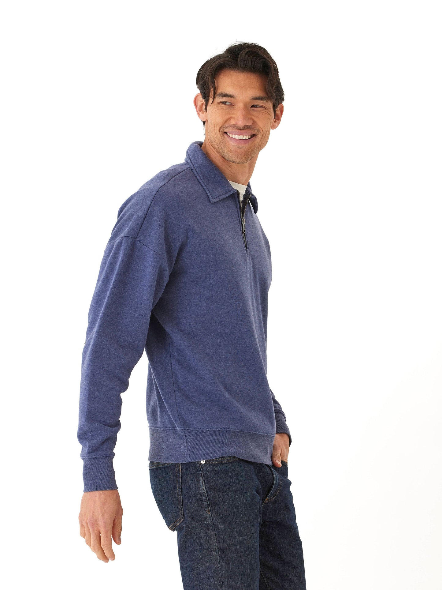 Gabe Mineral Wash Fleece 1/4 Zip Pullover