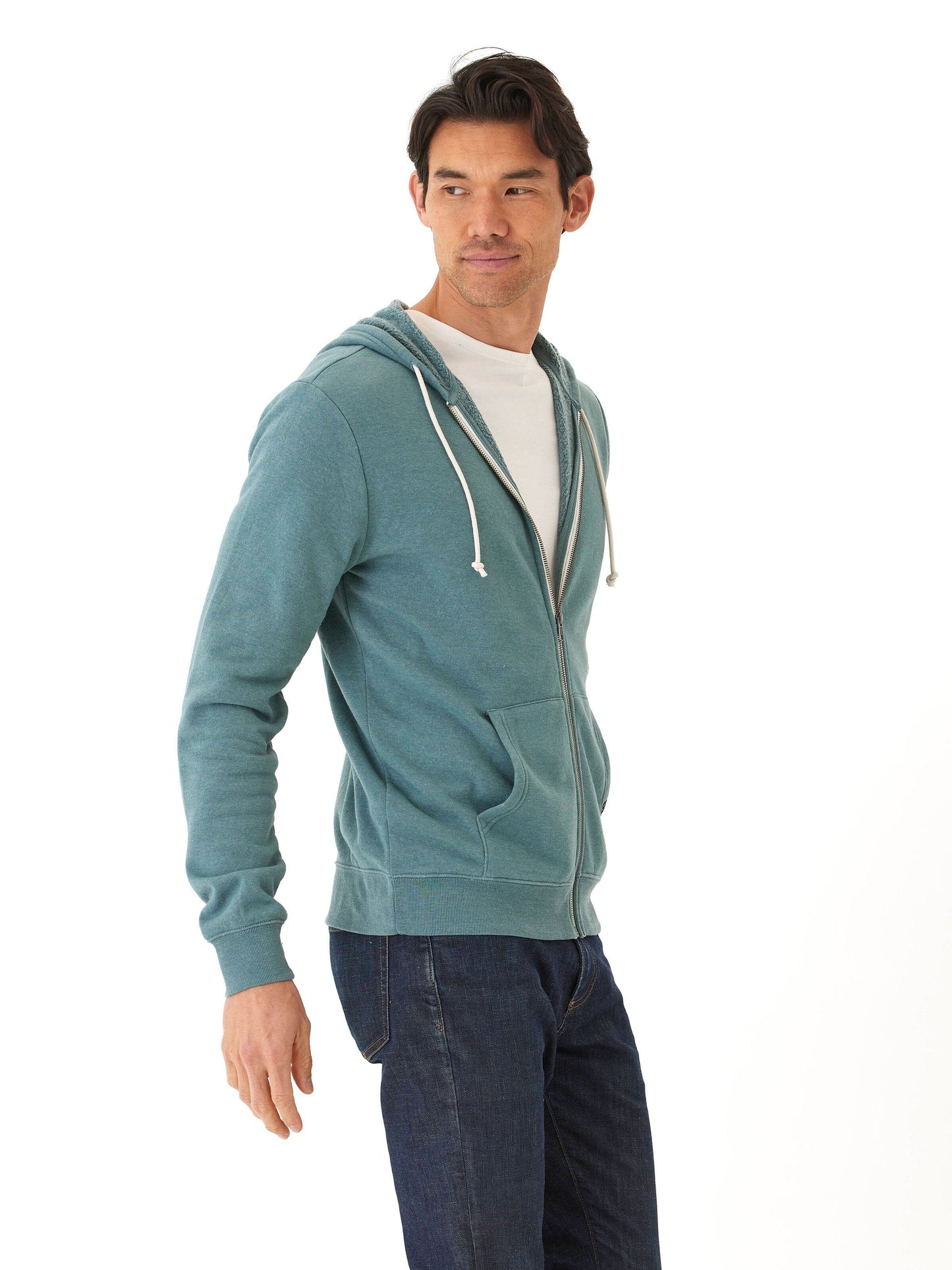Jordyn Mineral Wash Fleece Full Zip Hoodie