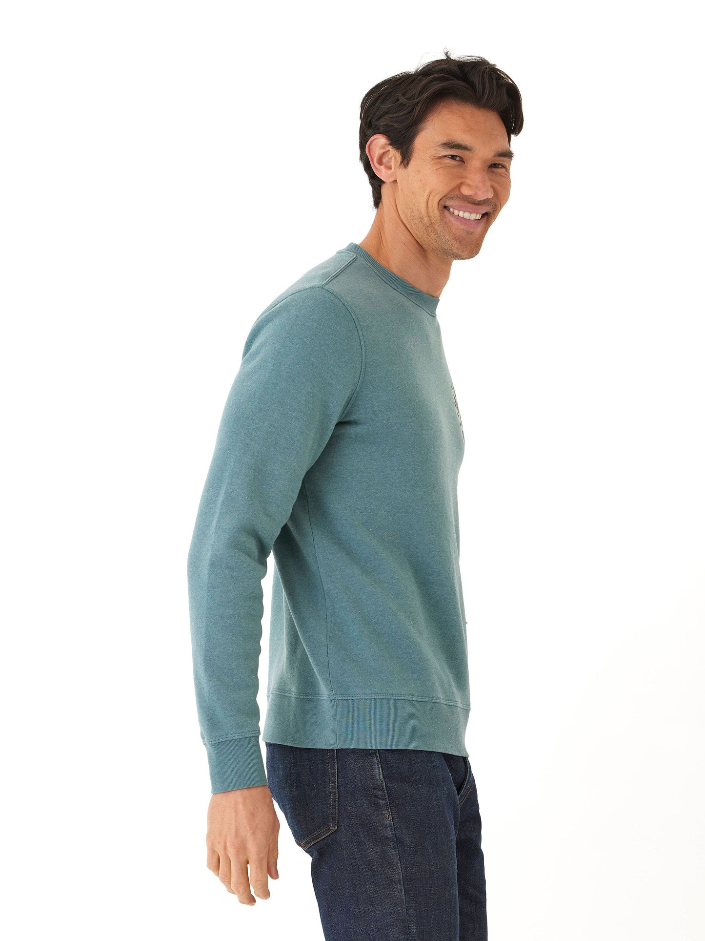 Mineral Wash Graphic Fleece Crew
