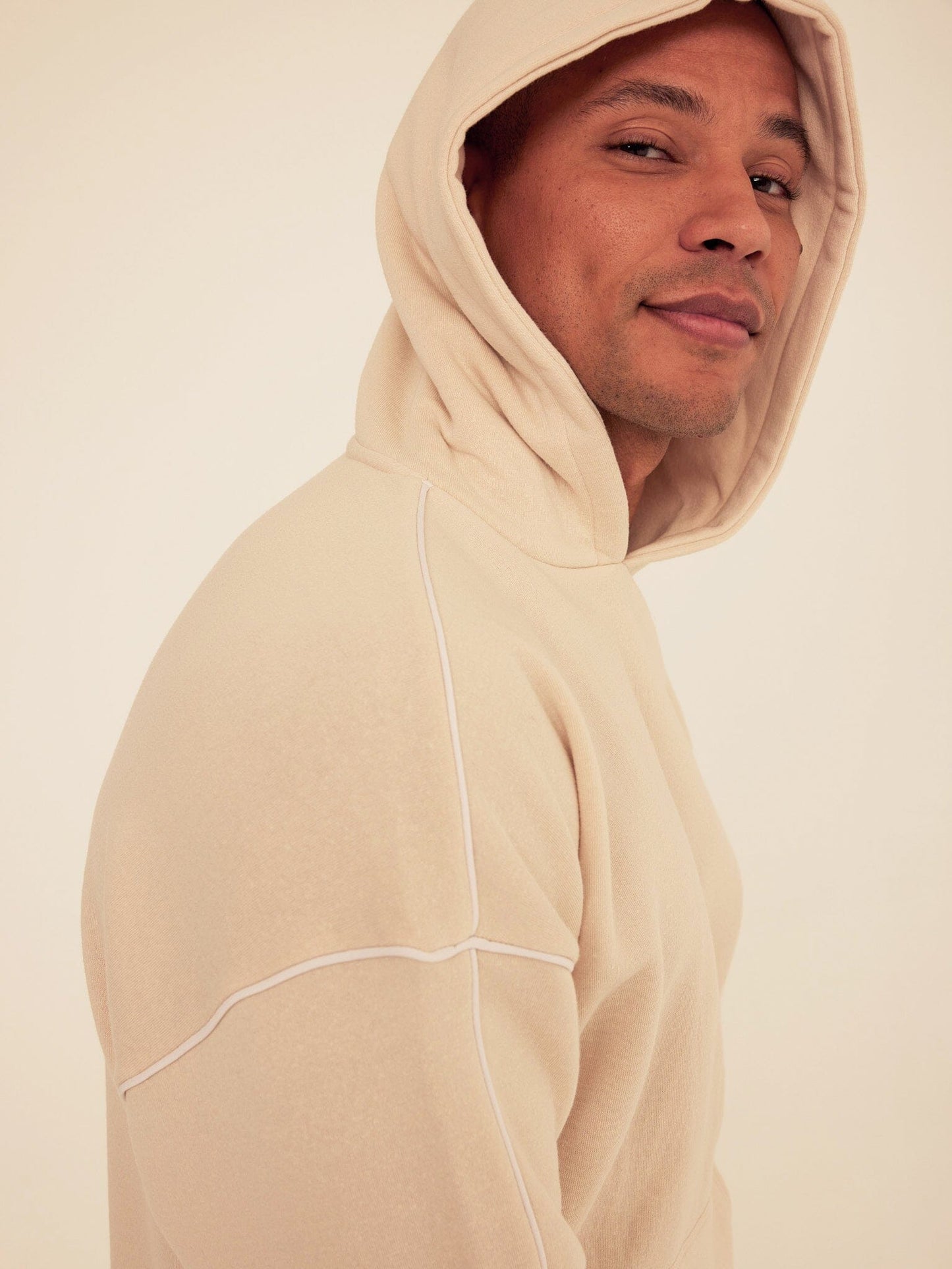 Marcel Triblend Fleece Contrast Piping Pullover Hoodie