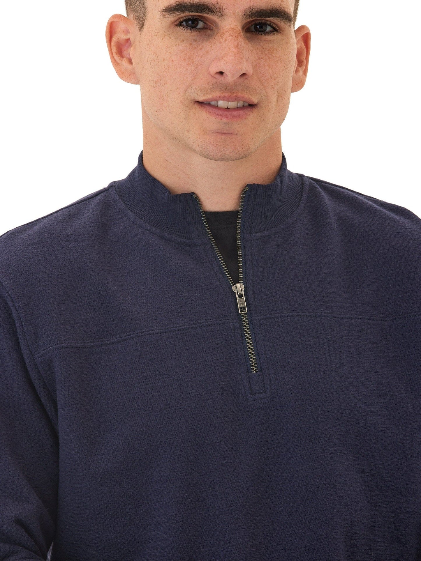 Christian Comfort Slub Terry Half Zip Pullover