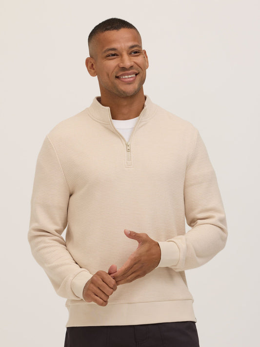 Dan Waffle Knit Quarter Zip
