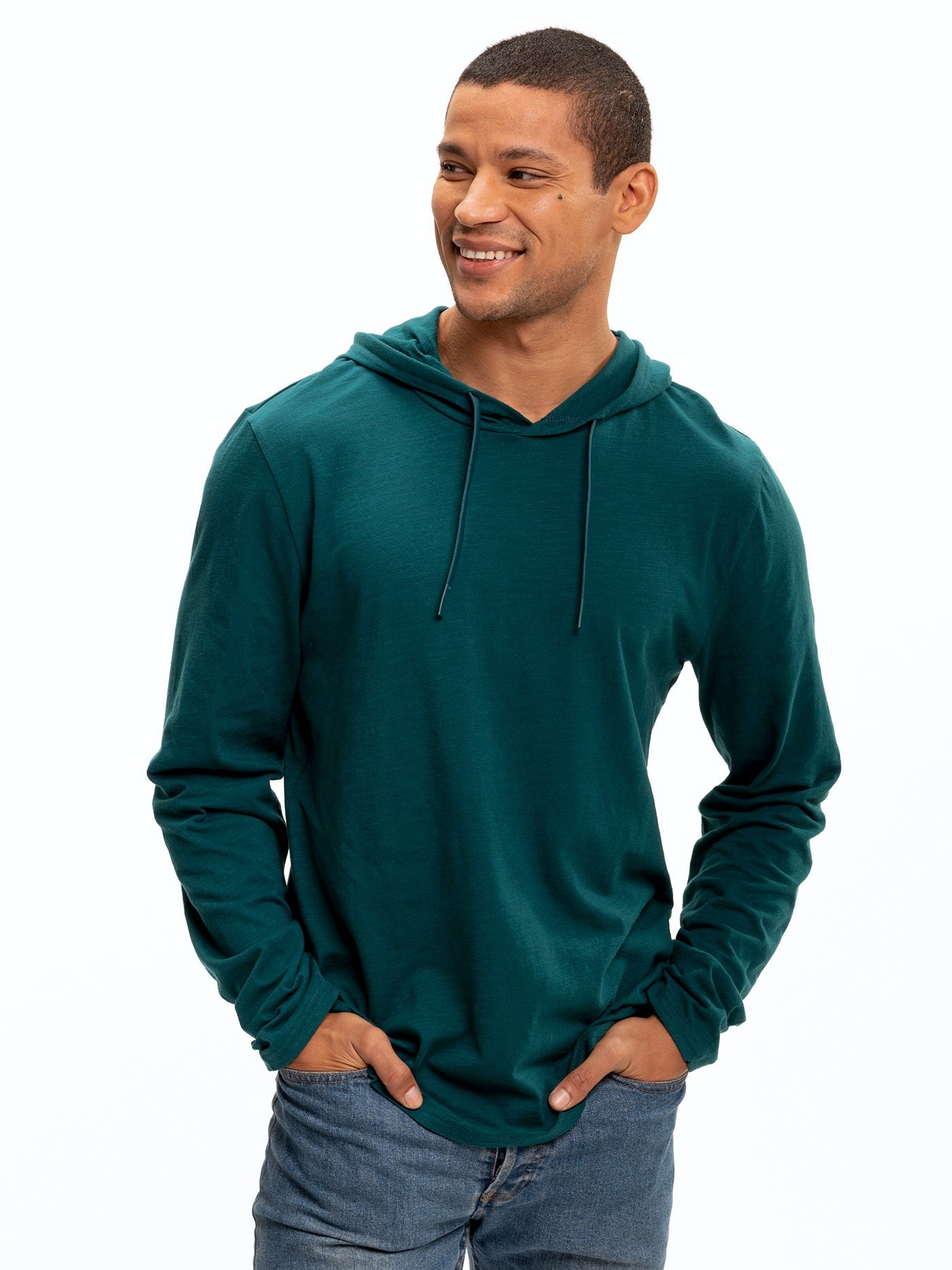 Slub Jersey Pullover Hoodie