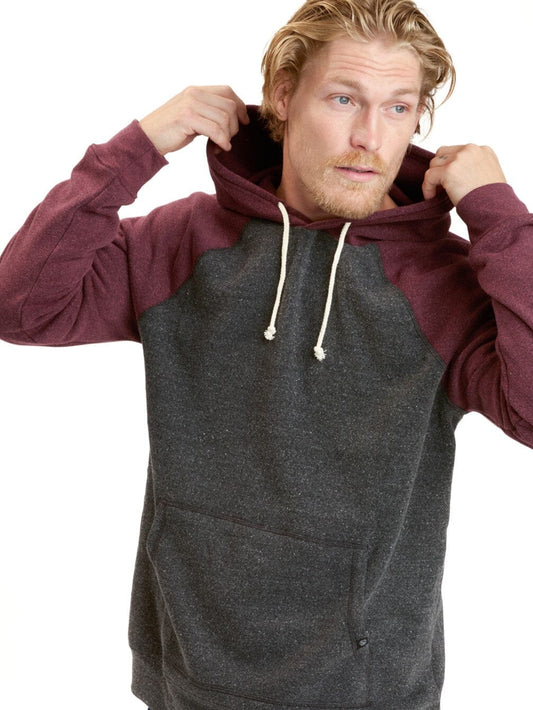 Colorblock Raglan Triblend Hoodie