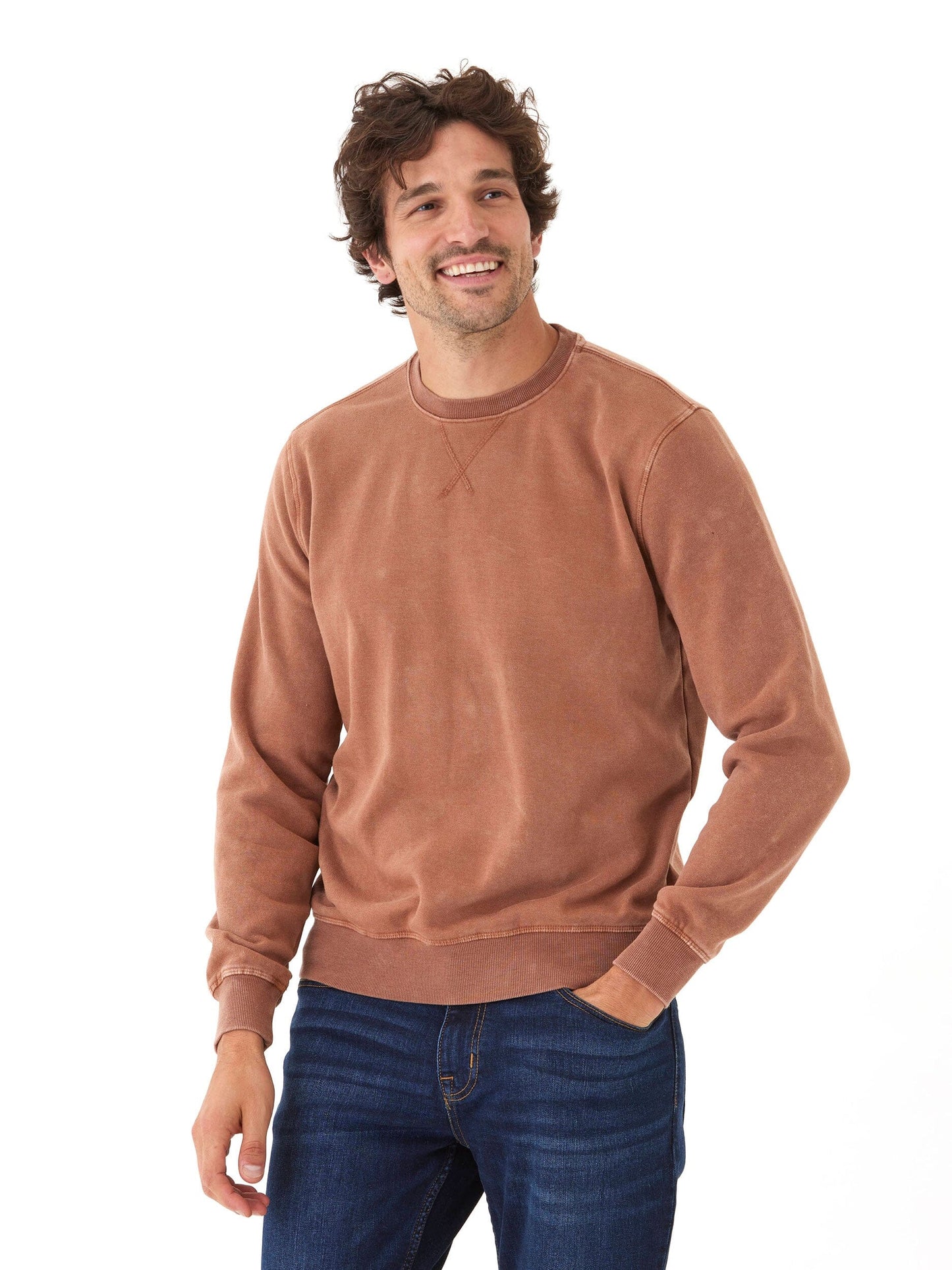 Mineral Wash Fleece Crew