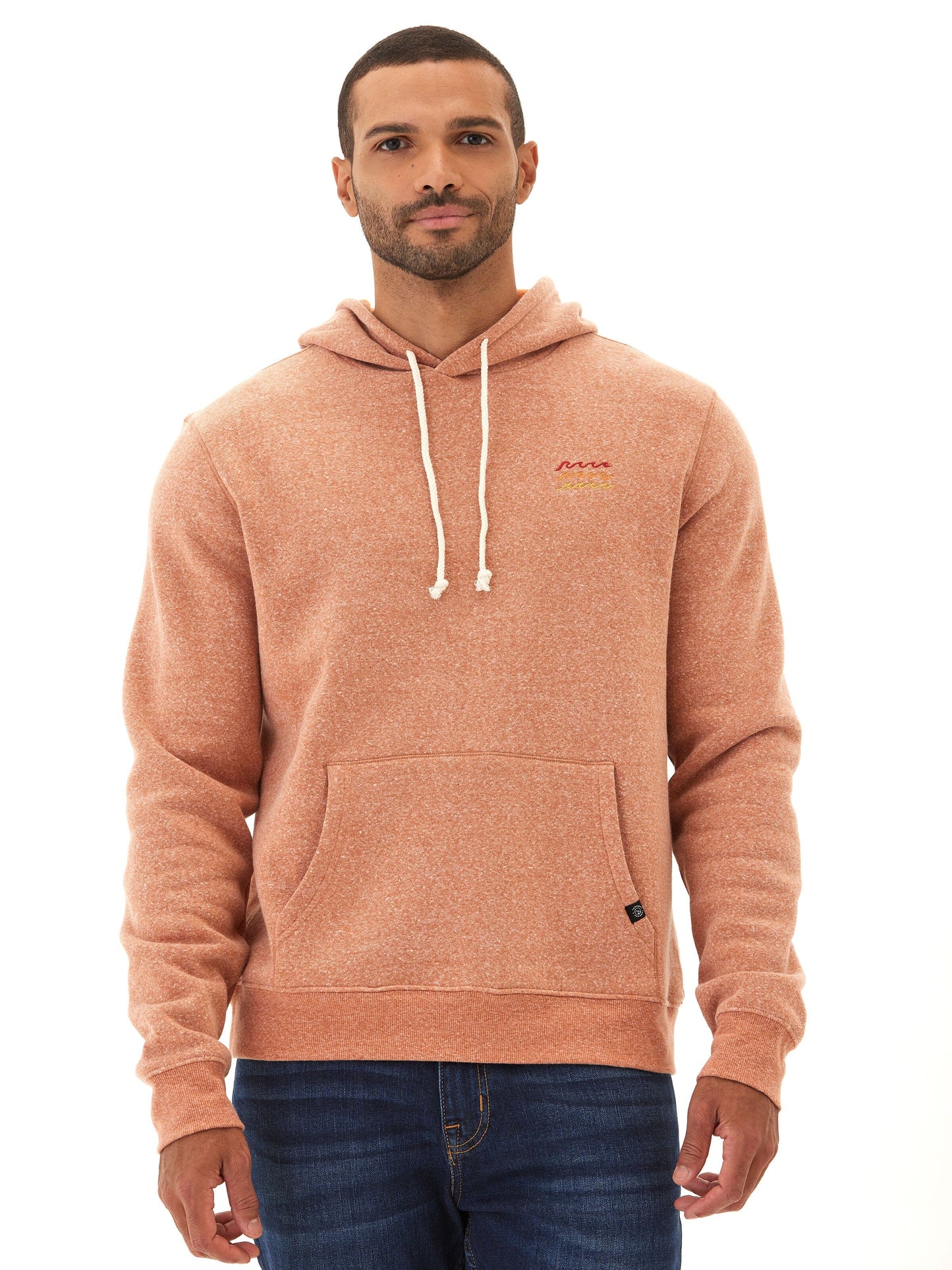 Embroidered Triblend Fleece Hoodie