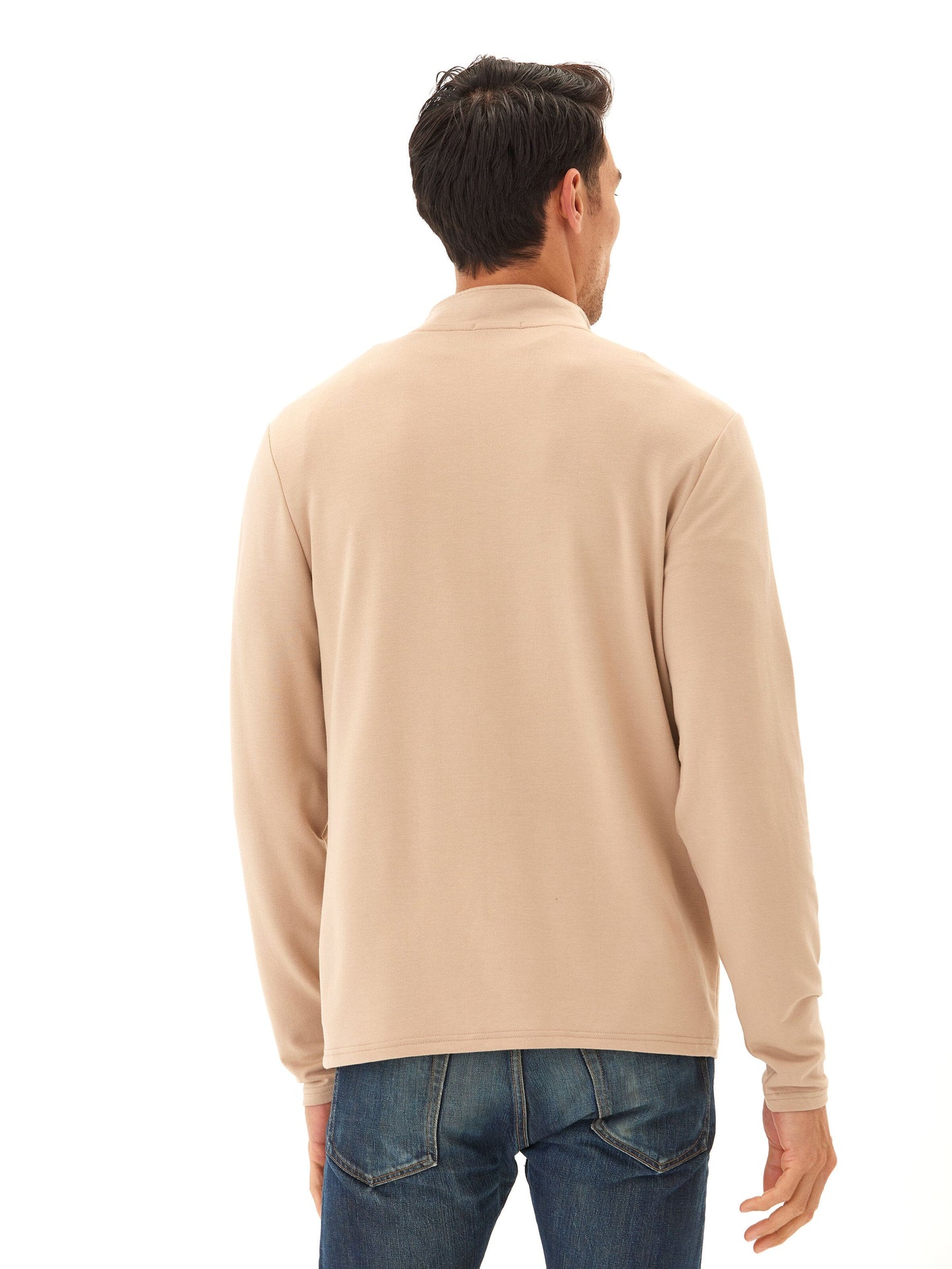 Kace Modal Terry Quarter Zip Neck