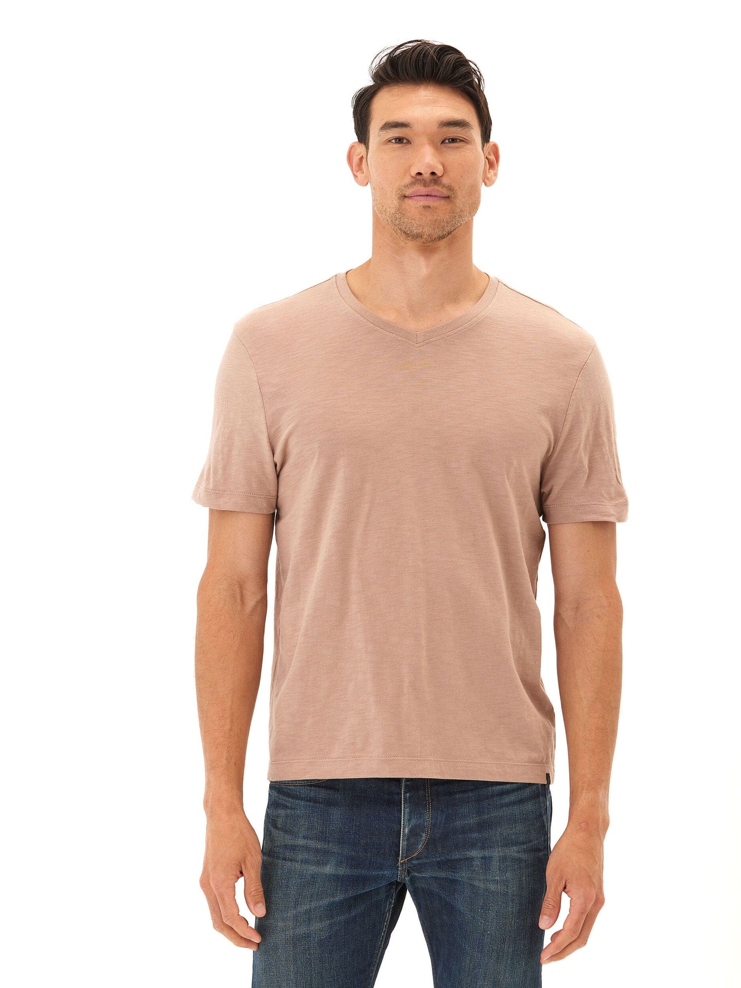 Slub Jersey V-Neck Tee
