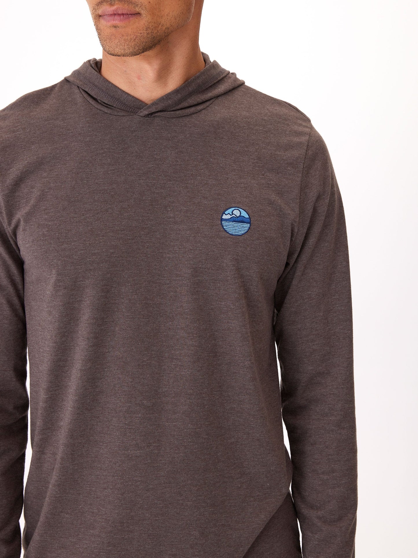 Triblend Embroidery Hoodie Tee