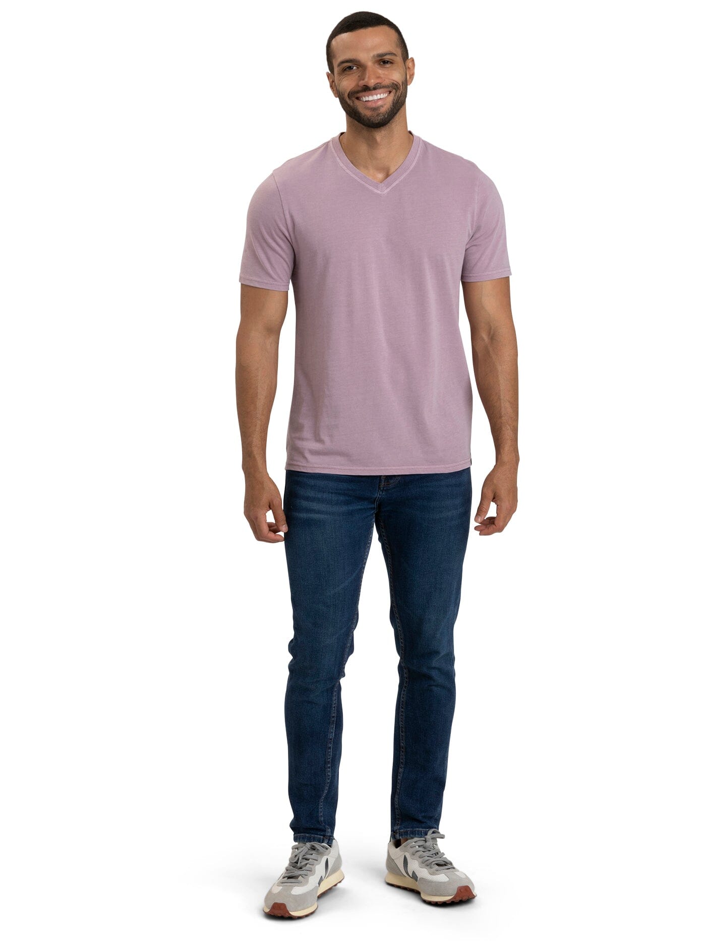 Mineral Wash Jersey V-Neck Tee