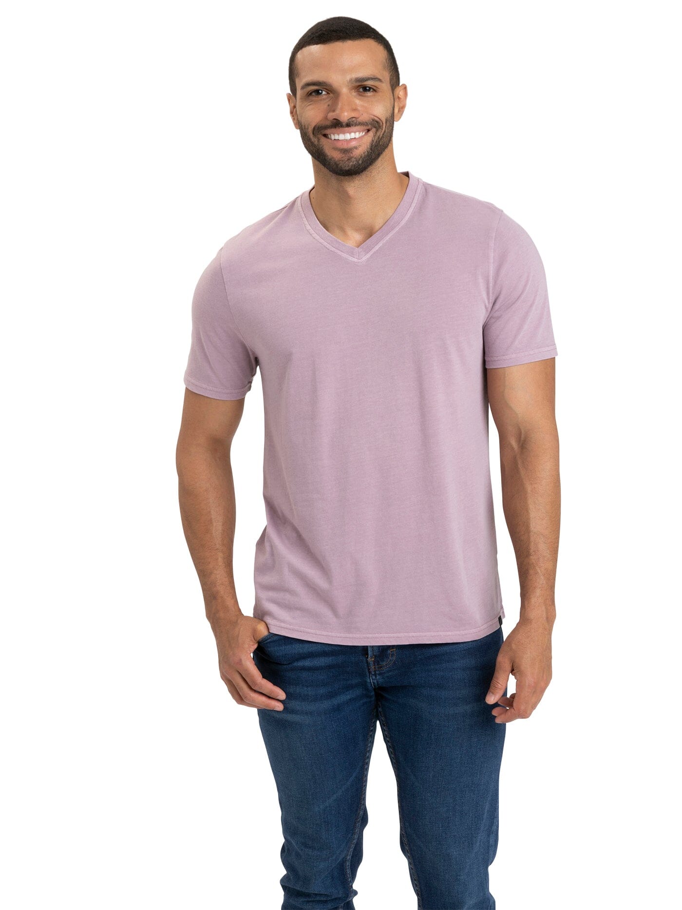 Mineral Wash Jersey V-Neck Tee