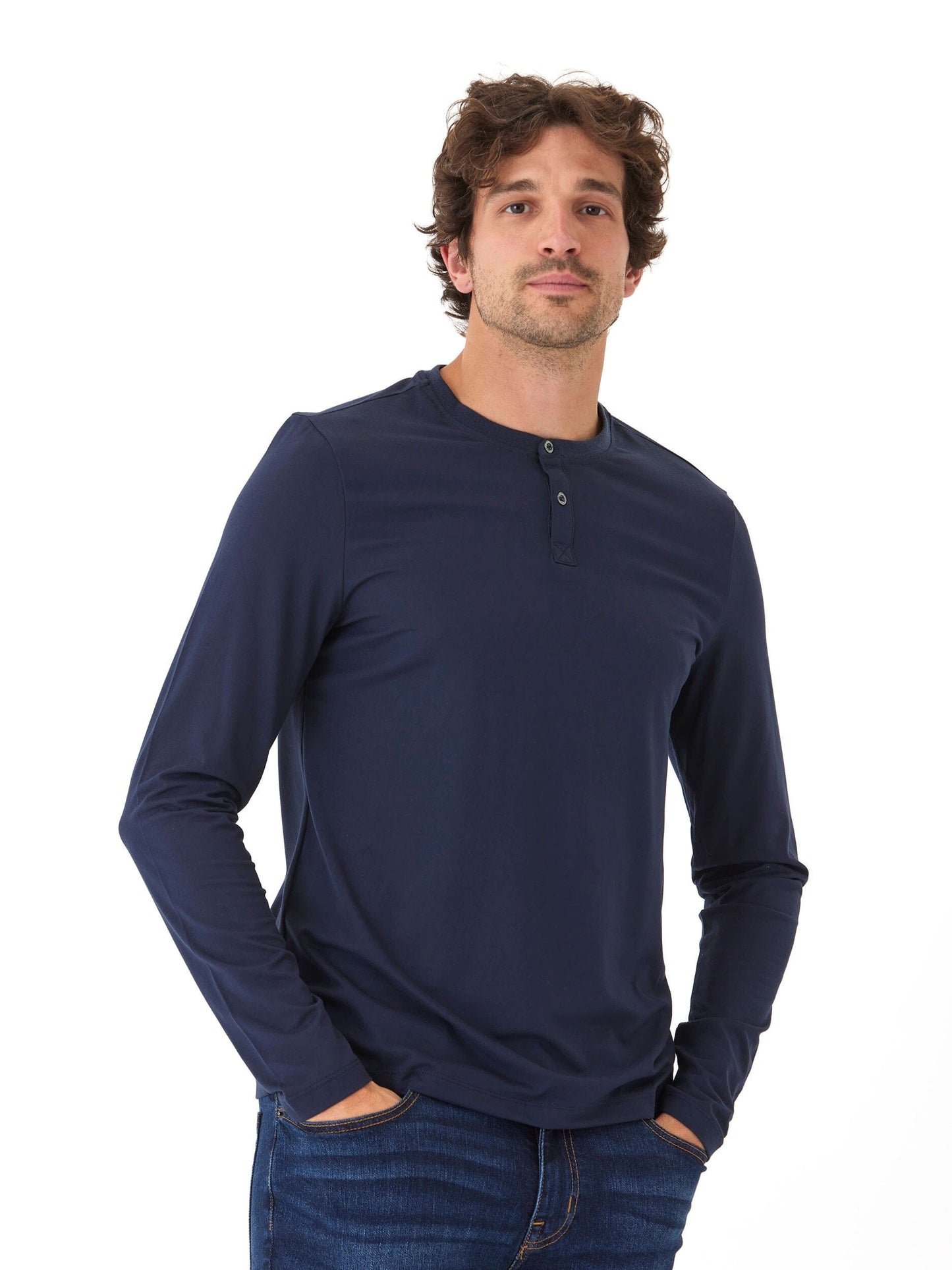 Frederick Luxe Jersey Long Sleeve Henley