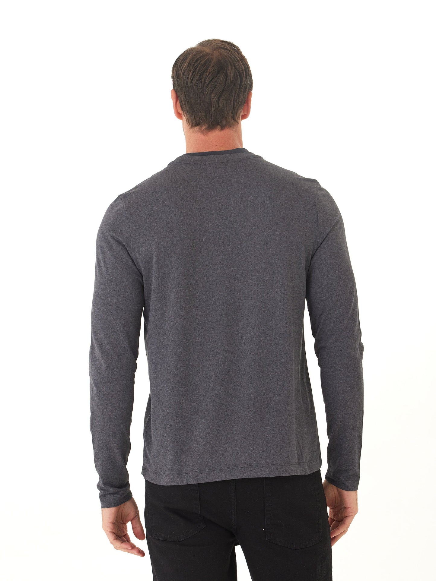 Parker Luxe Jersey Double Rib Long Sleeve Crew