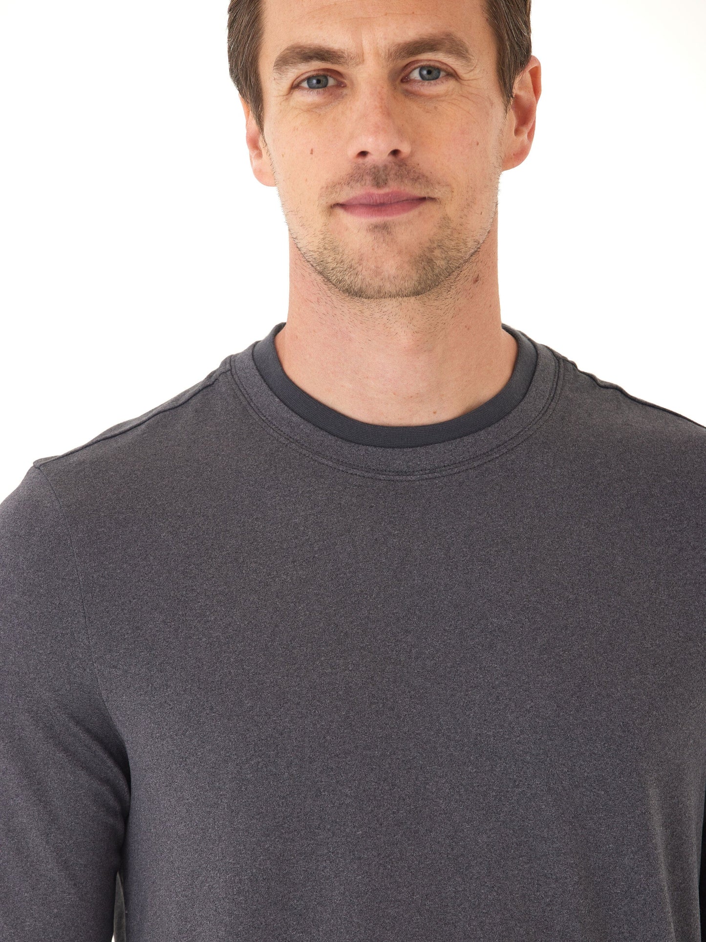 Parker Luxe Jersey Double Rib Long Sleeve Crew