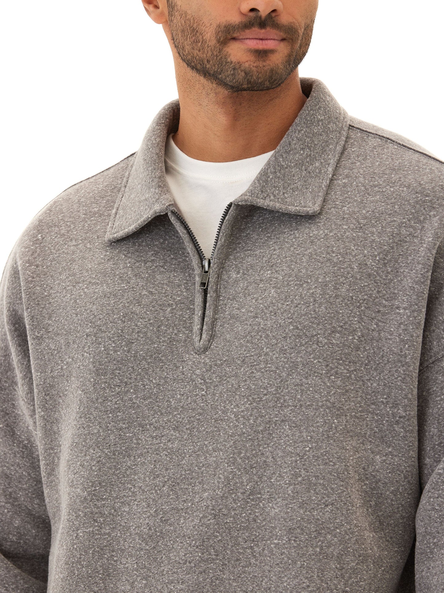 Gabe Triblend Fleece 1/4 Zip Polo