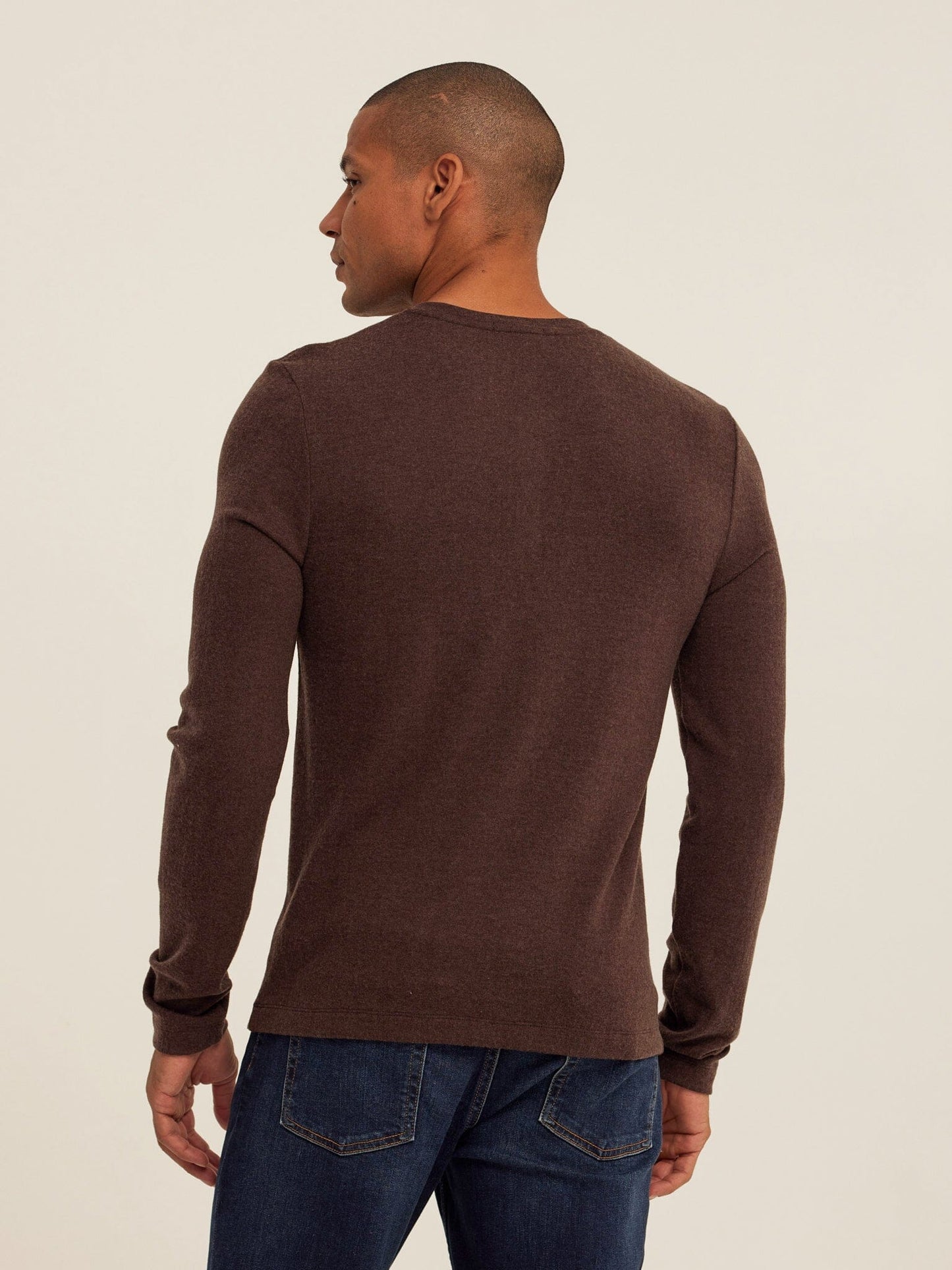 Elias Sweater Knit Long Sleeve Henley