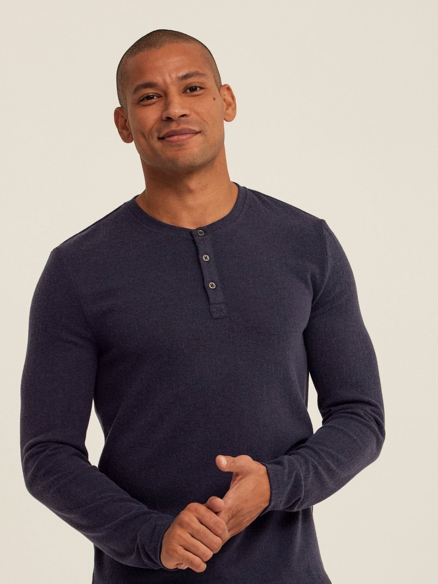 Elias Sweater Knit Long Sleeve Henley